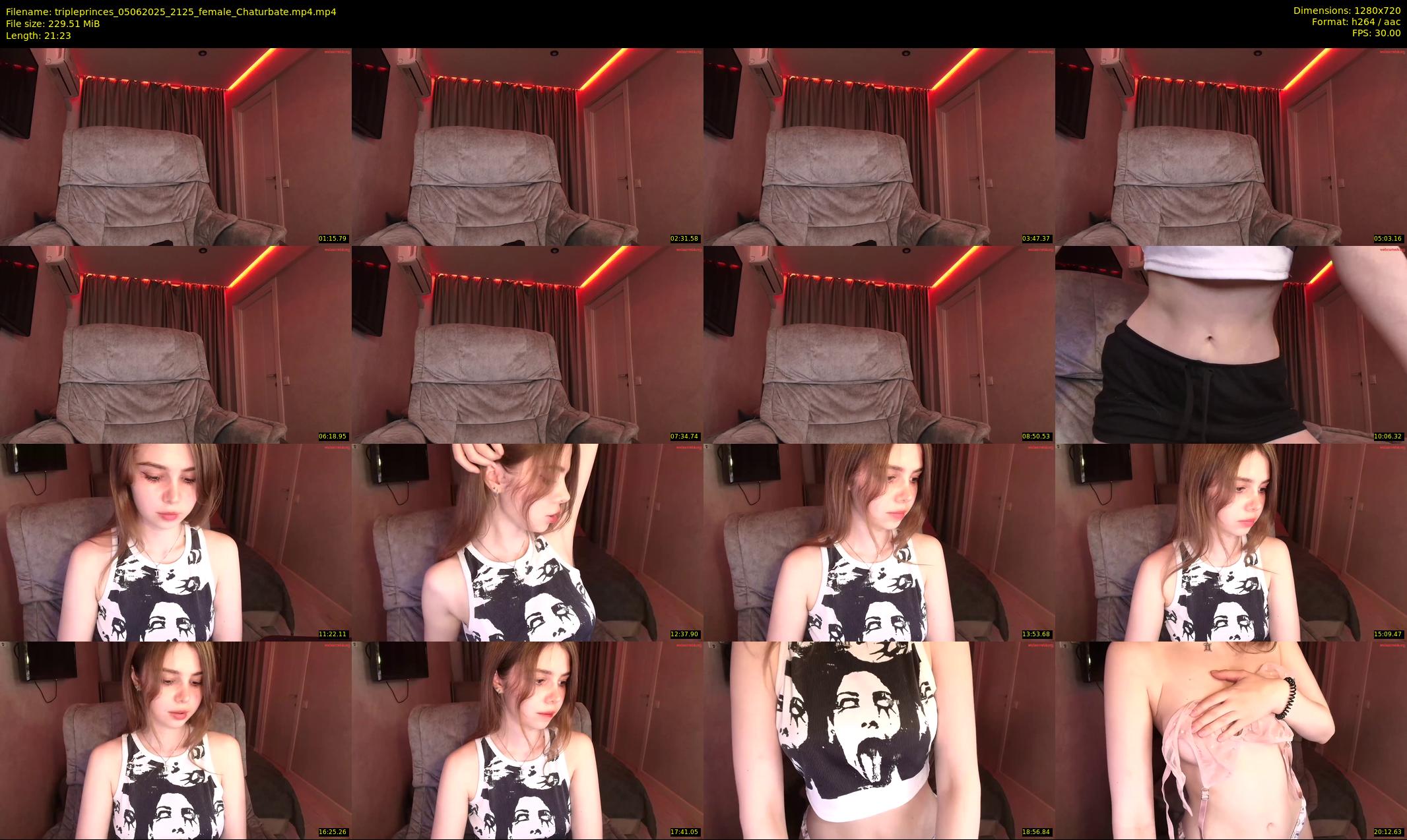 tripleprinces — 22 minute Chaturbate female cam show recording, 720p, Jun 5, 2025