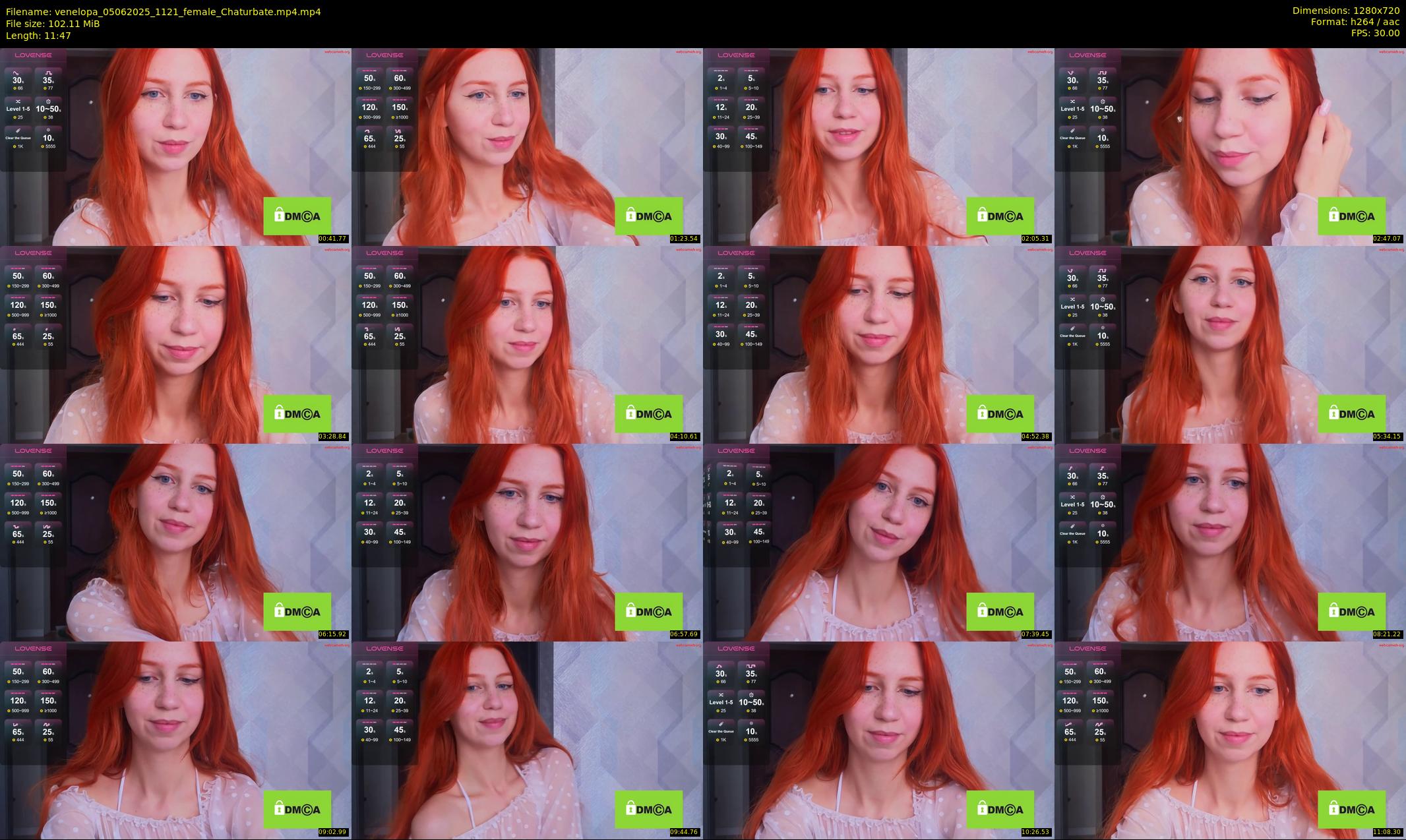 venelopa — 12 minute Chaturbate female cam show recording, 720p, Jun 5, 2025