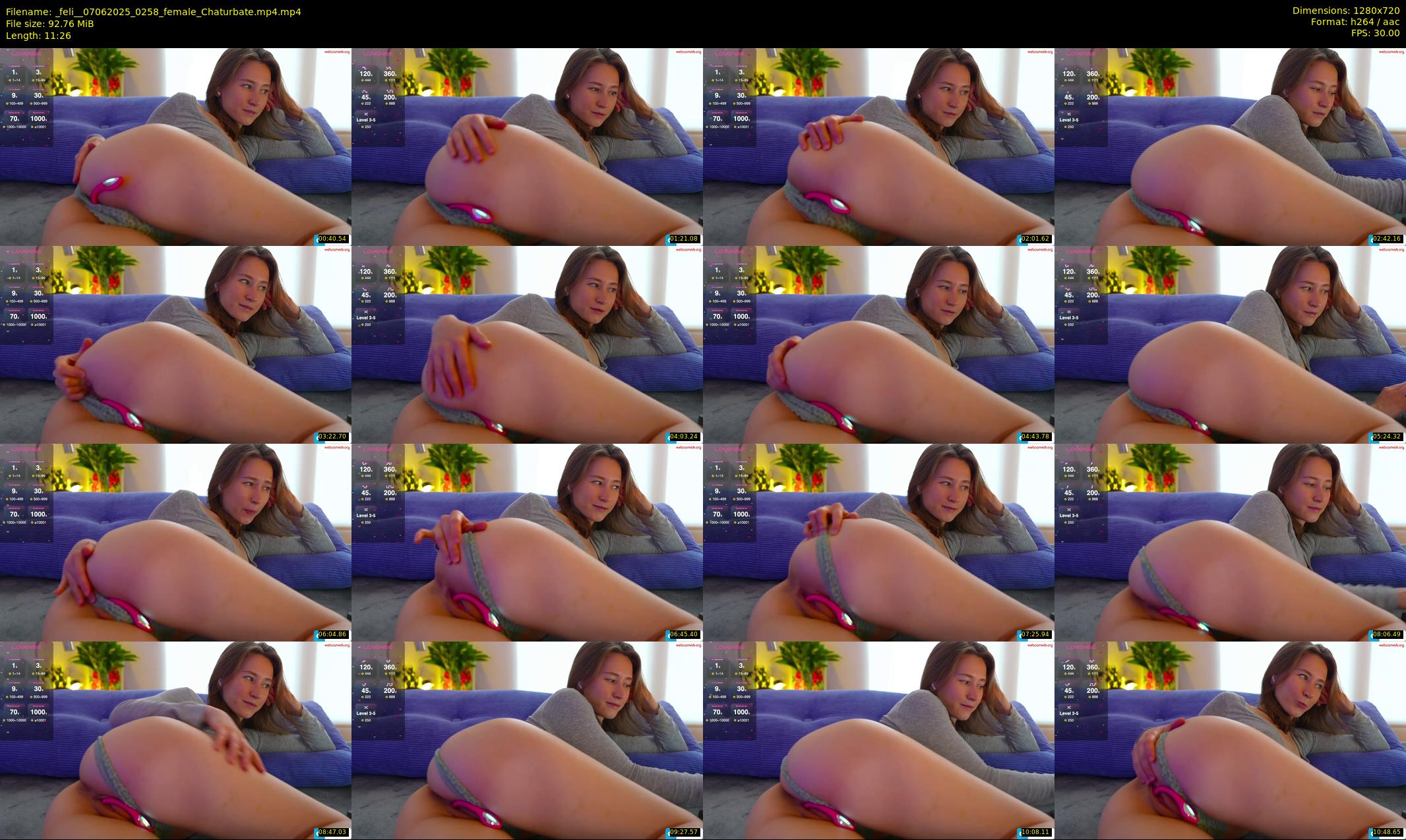 _feli_ — 12 minute Chaturbate female cam show recording, 720p, Jun 7, 2025