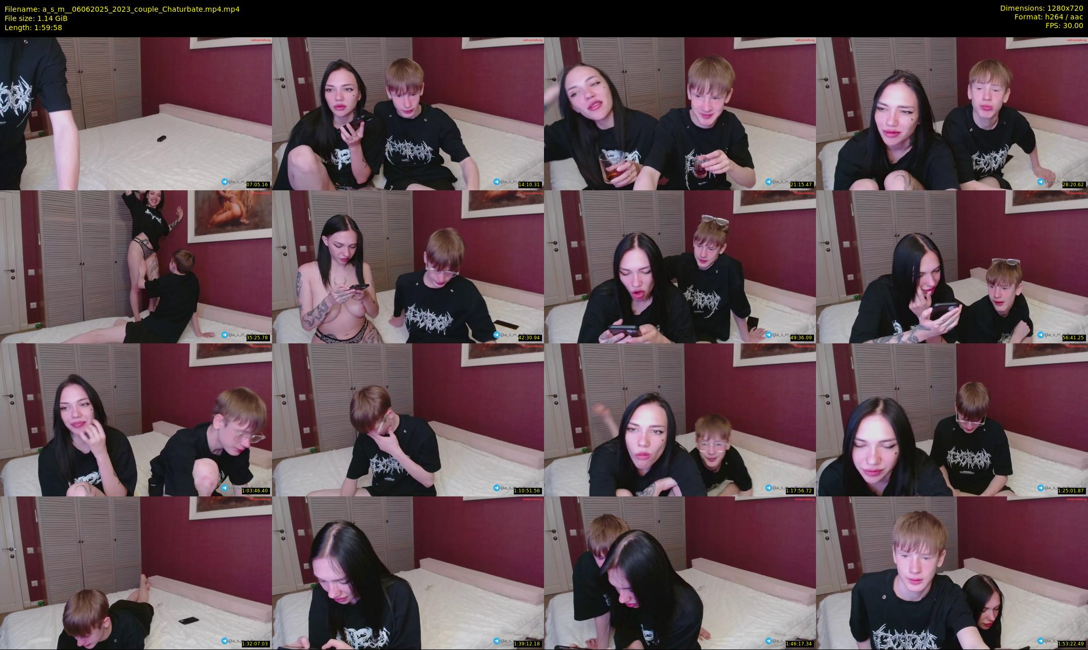 a_s_m_ — 120 minute Chaturbate couple cam show recording, 720p, Jun 6, 2025