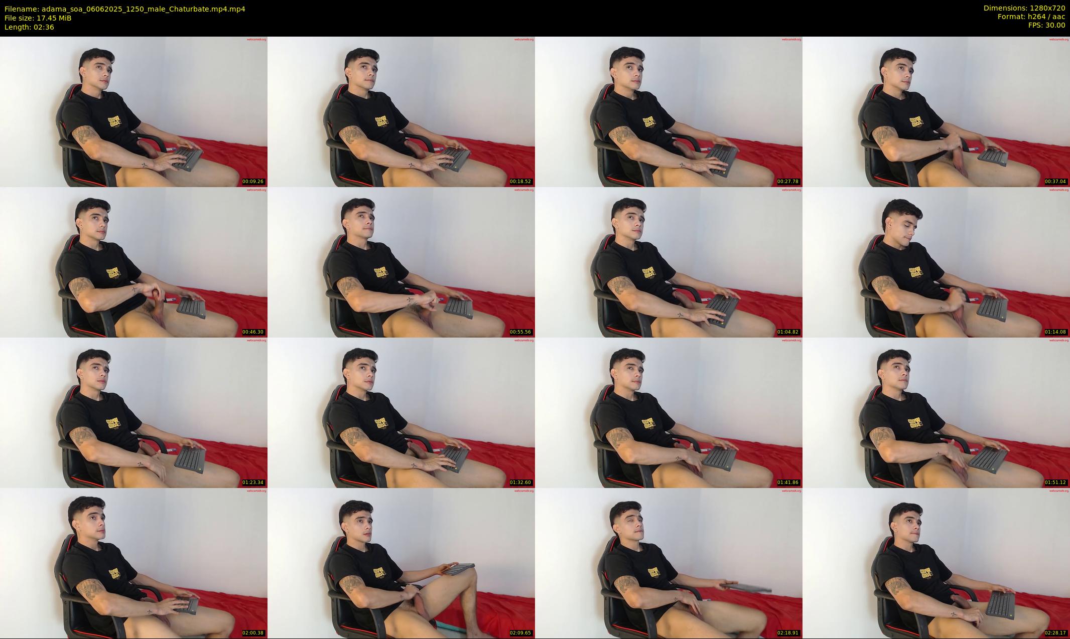 adama_soa — 3 minute Chaturbate male cam show recording, 720p, Jun 6, 2025