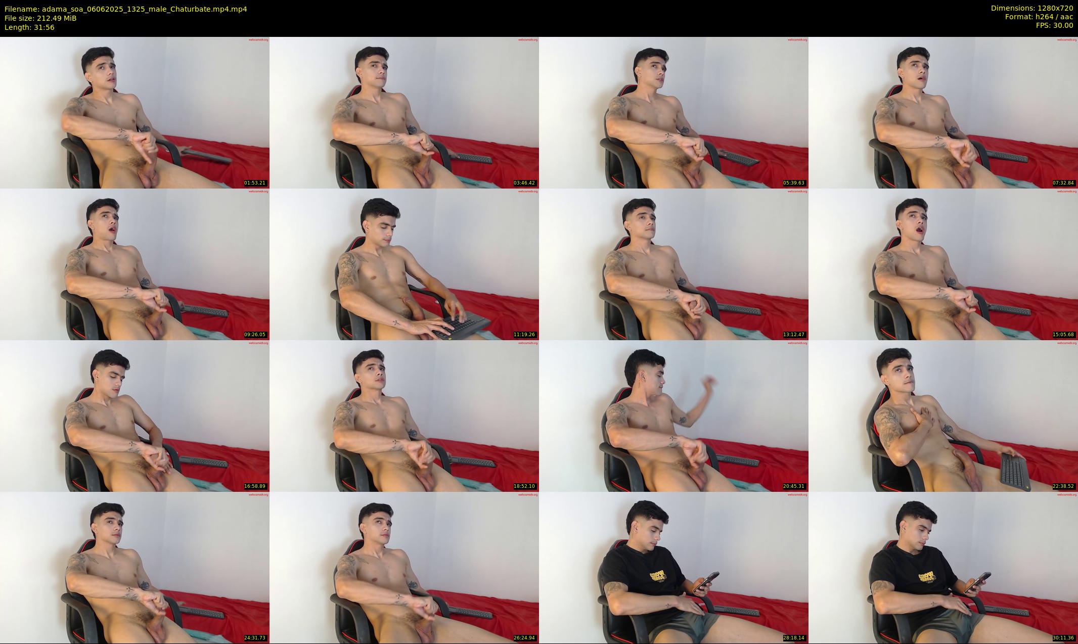 adama_soa — 32 minute Chaturbate male cam show recording, 720p, Jun 6, 2025