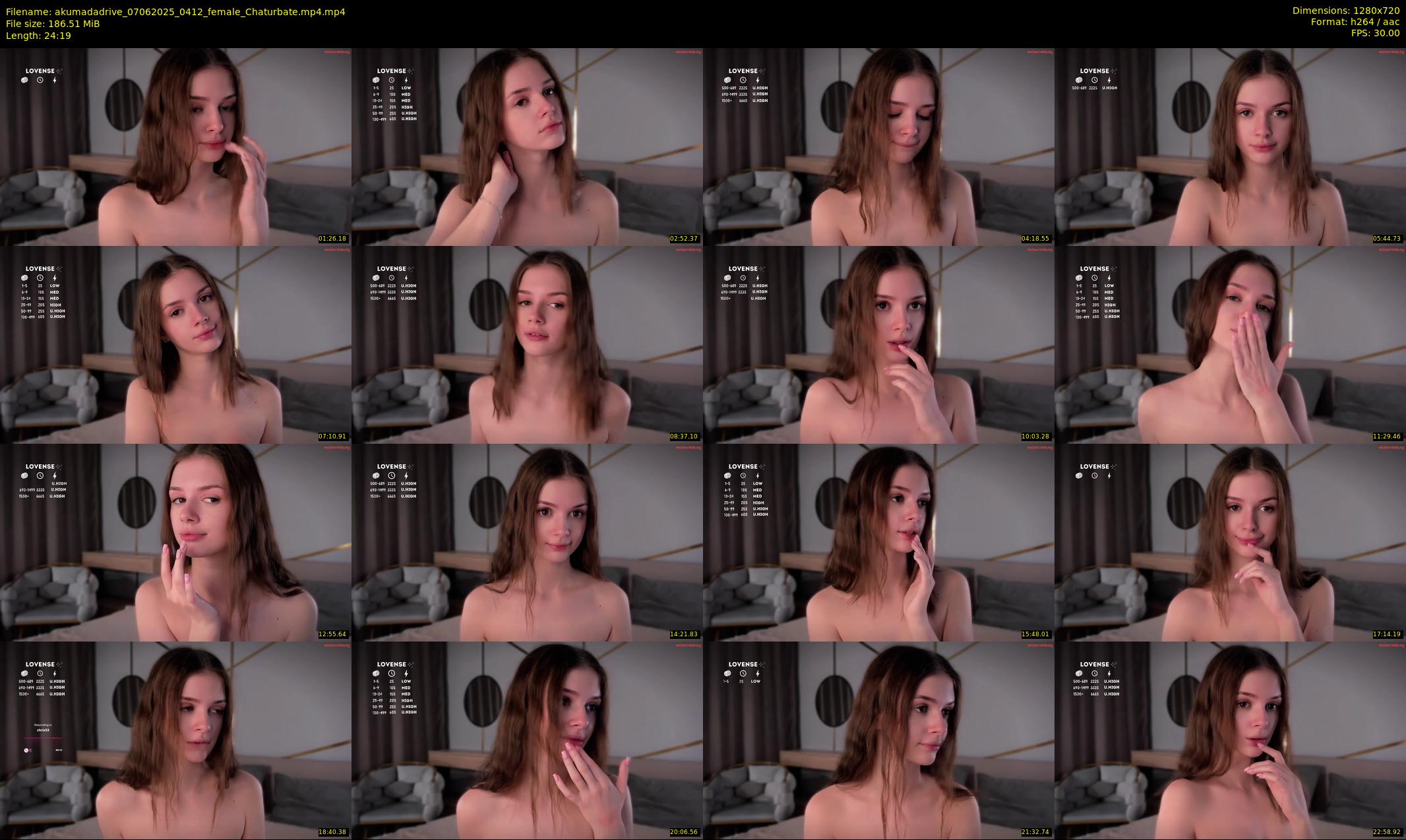 akumadadrive — 25 minute Chaturbate female cam show recording, 720p, Jun 7, 2025