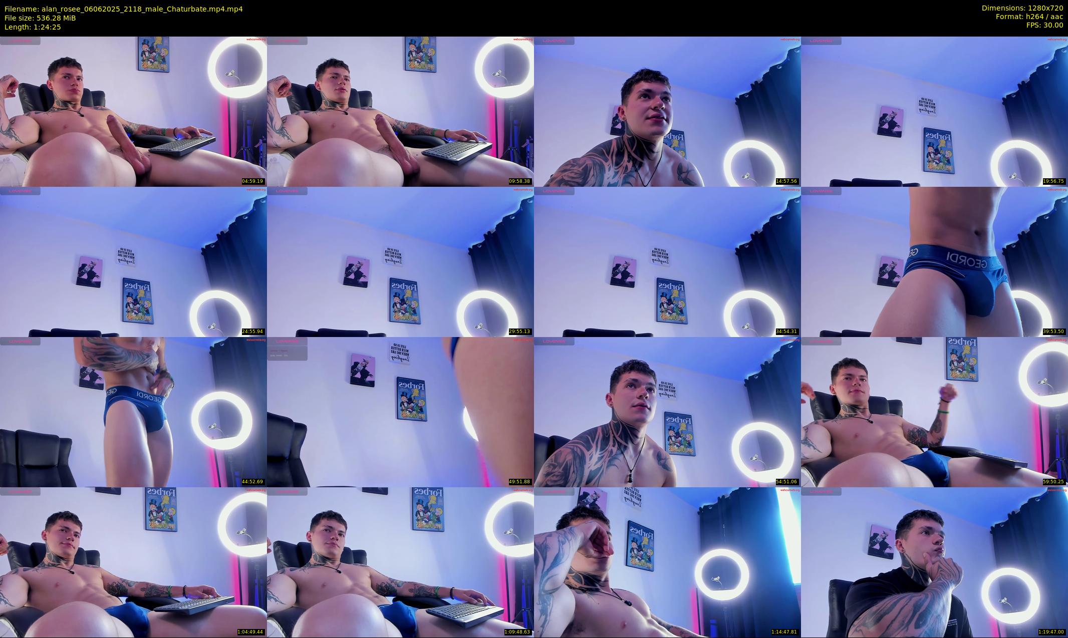 alan_rosee — 85 minute Chaturbate male cam show recording, 720p, Jun 6, 2025