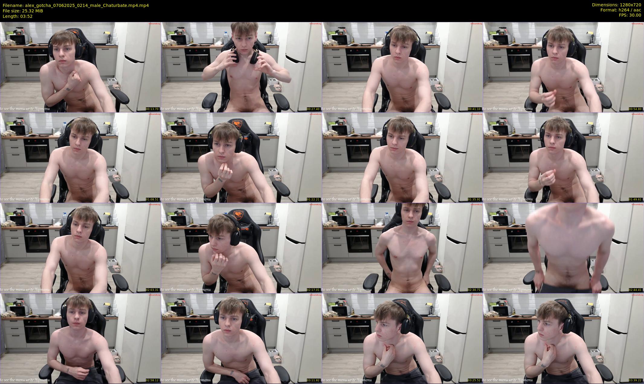 alex_gotcha — 4 minute Chaturbate male cam show recording, 720p, Jun 7, 2025