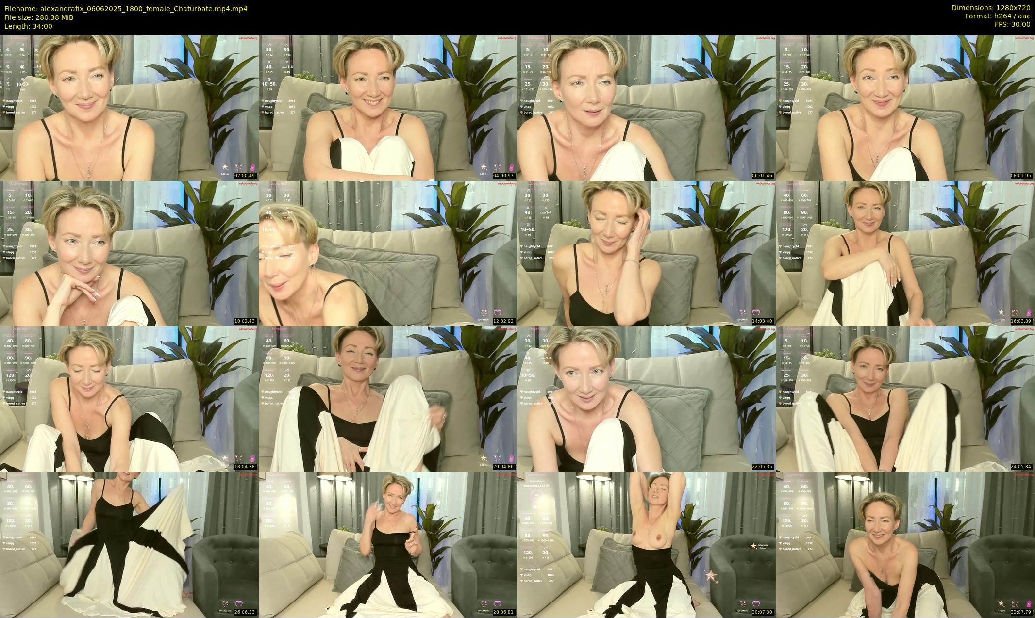 alexandrafix — 34 minute Chaturbate female cam show recording, 720p, Jun 6, 2025