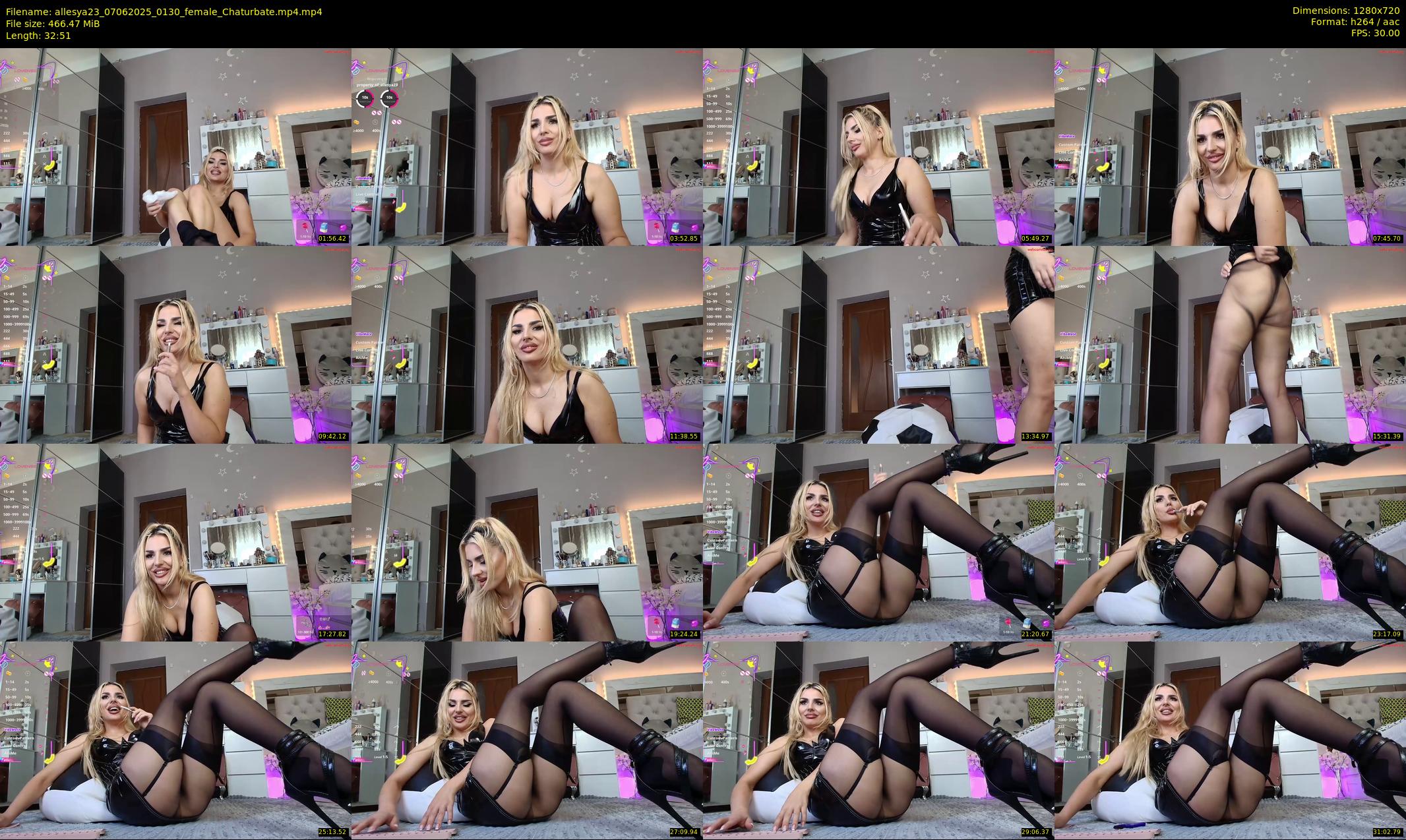 allesya23 — 33 minute Chaturbate female cam show recording, 720p, Jun 7, 2025