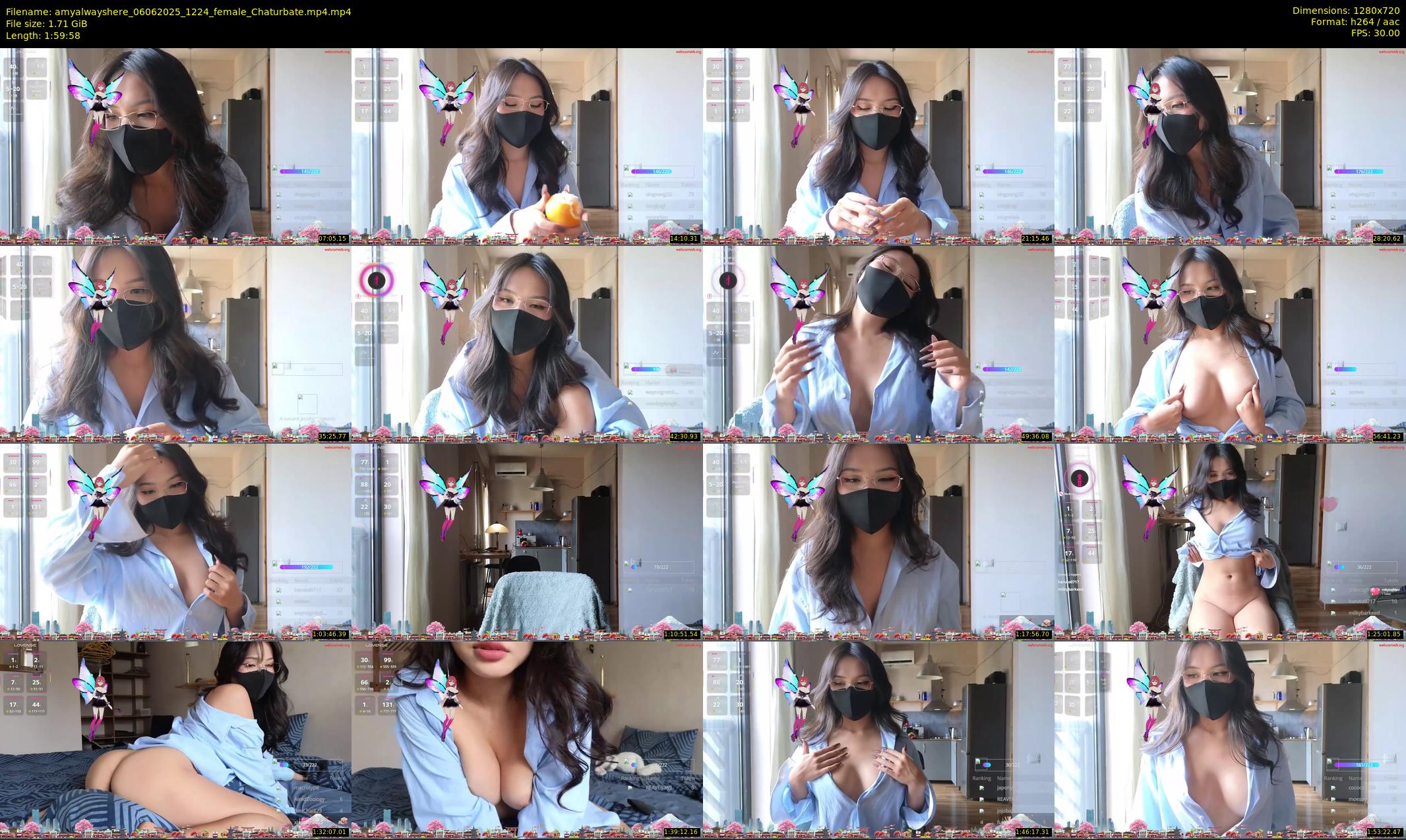 amyalwayshere — 120 minute Chaturbate female cam show recording, 720p, Jun 6, 2025