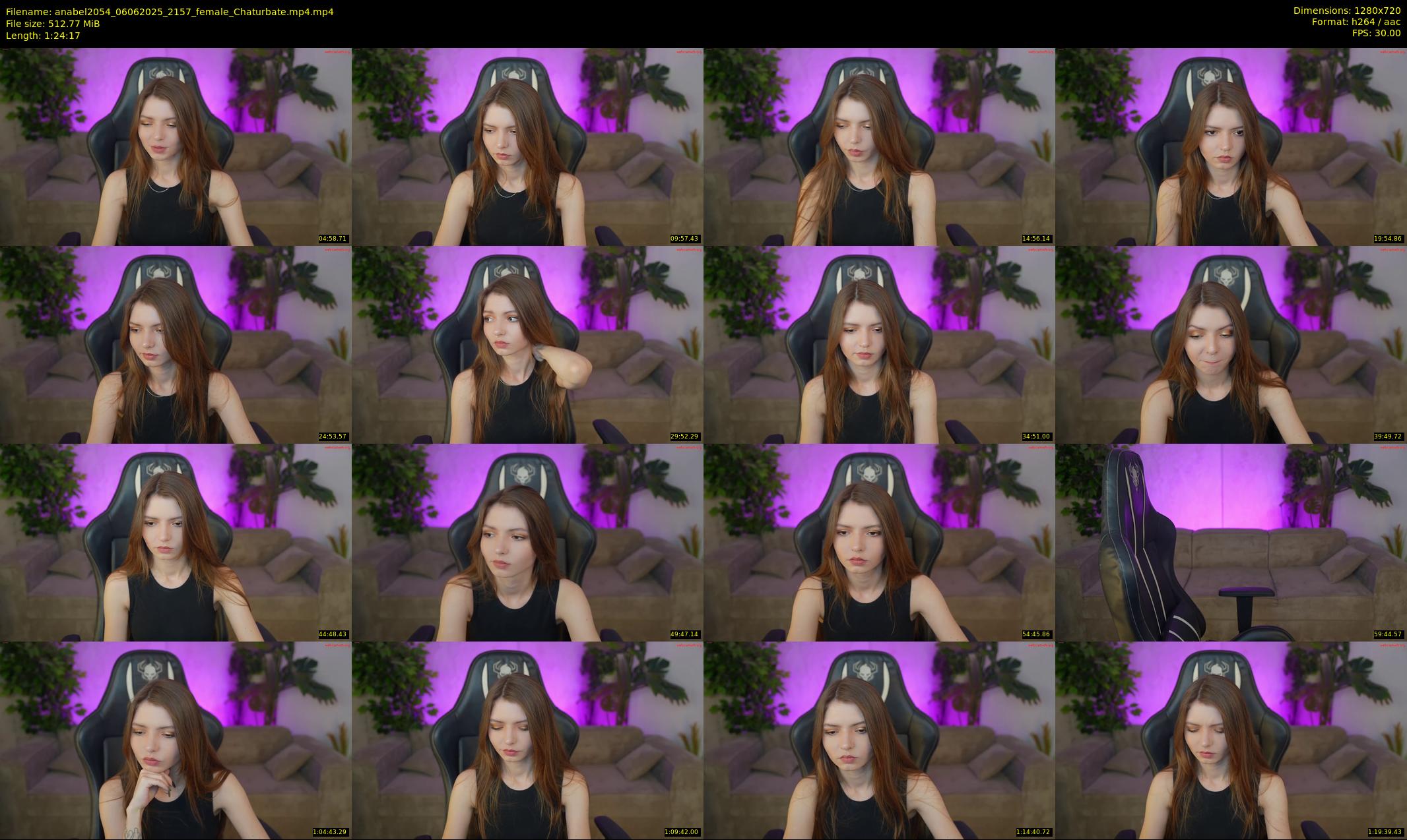 anabel2054 — 85 minute Chaturbate female cam show recording, 720p, Jun 6, 2025