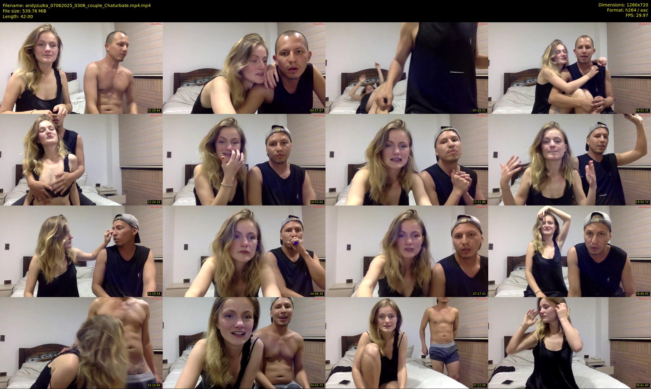 andyzuzka — 42 minute Chaturbate couple cam show recording, 720p, Jun 7, 2025