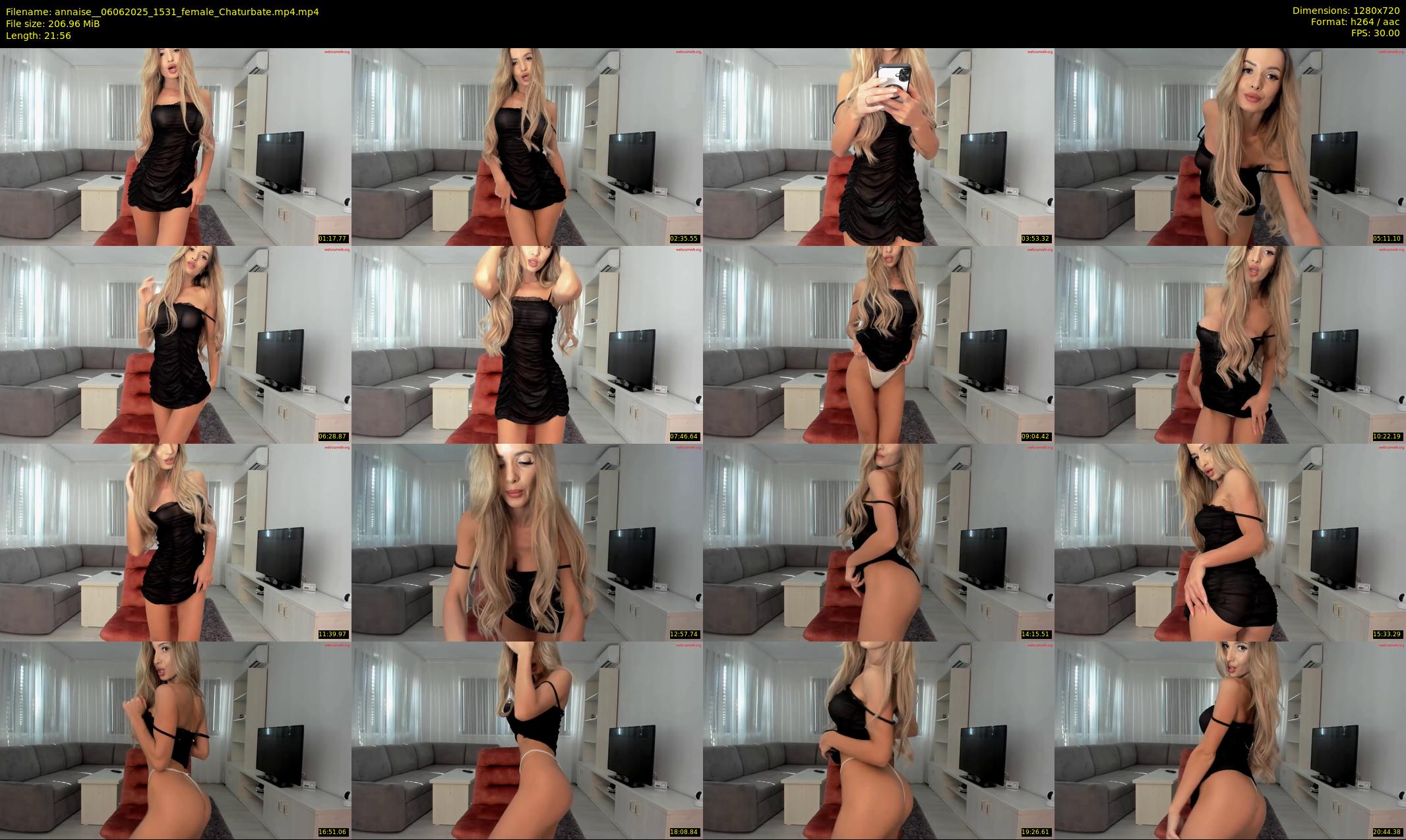 annaise_ — 22 minute Chaturbate female cam show recording, 720p, Jun 6, 2025