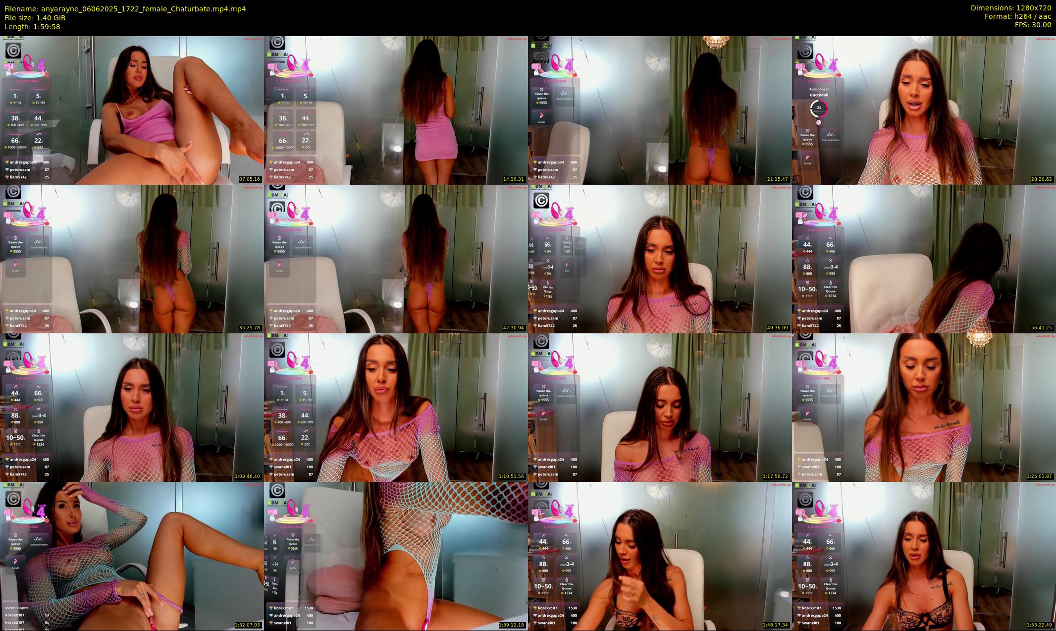 anyarayne — 120 minute Chaturbate female cam show recording, 720p, Jun 6, 2025