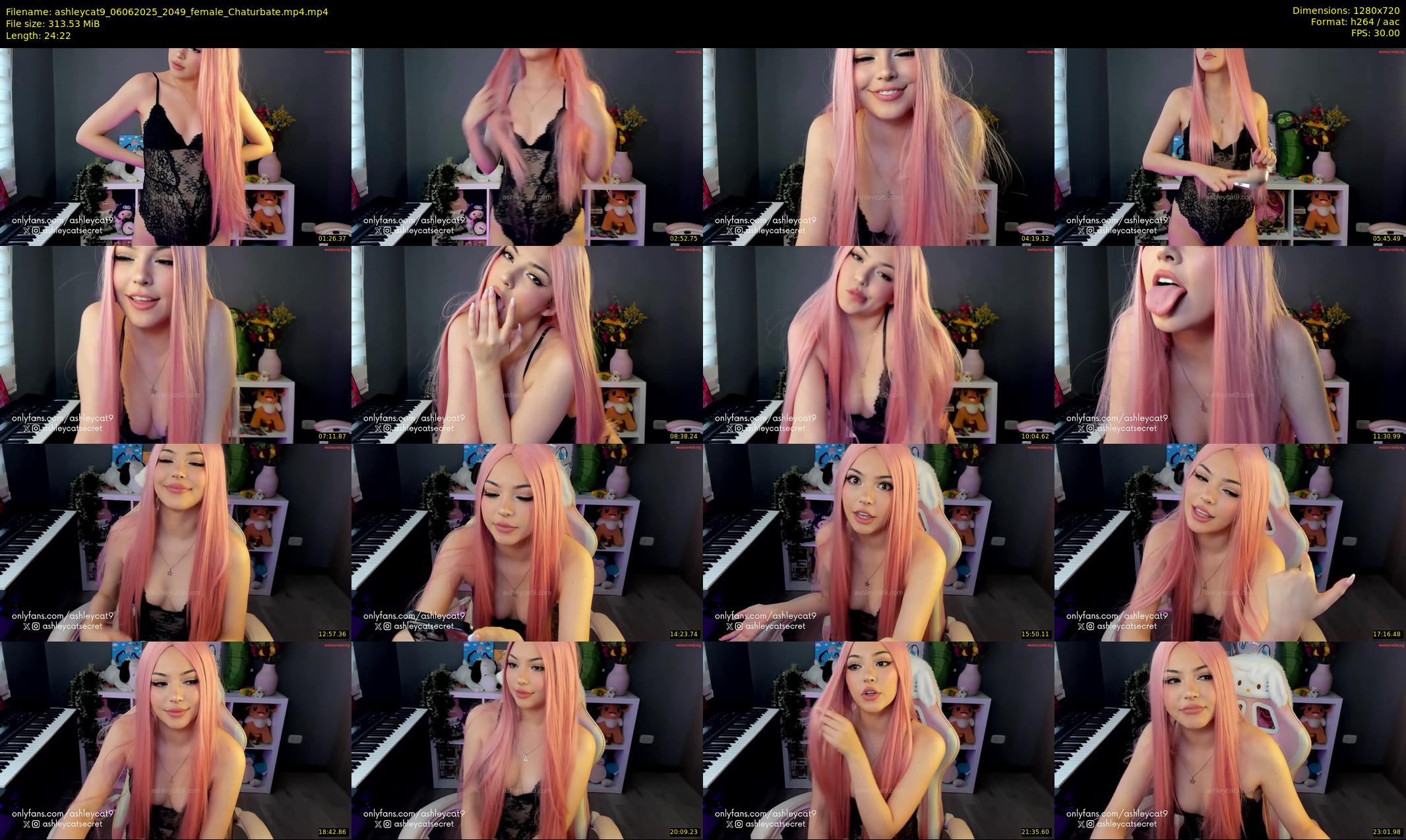 ashleycat9 — 25 minute Chaturbate female cam show recording, 720p, Jun 6, 2025