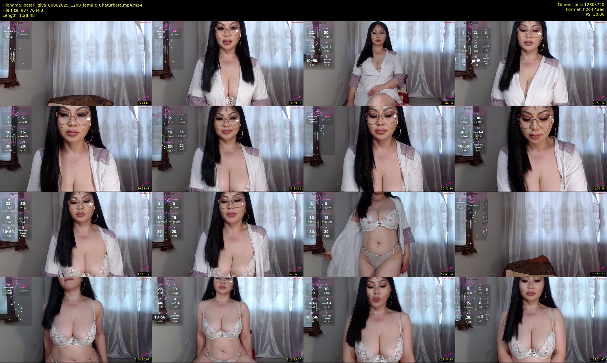 batari_giya — 89 minute Chaturbate female cam show recording, 720p, Jun 6, 2025