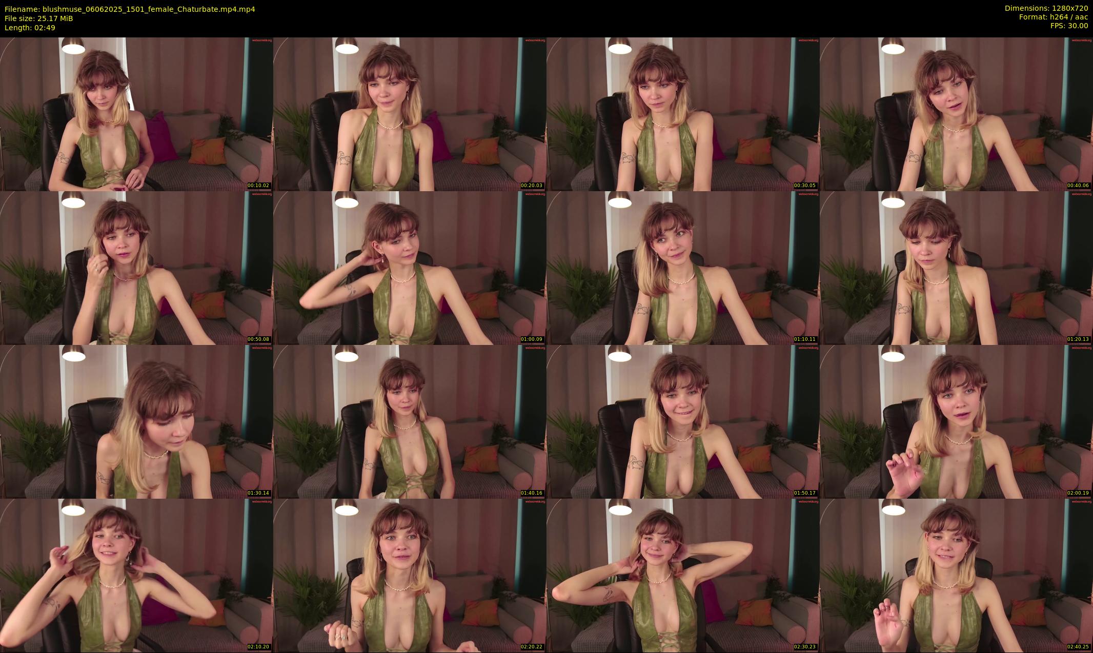 blushmuse — 3 minute Chaturbate female cam show recording, 720p, Jun 6, 2025