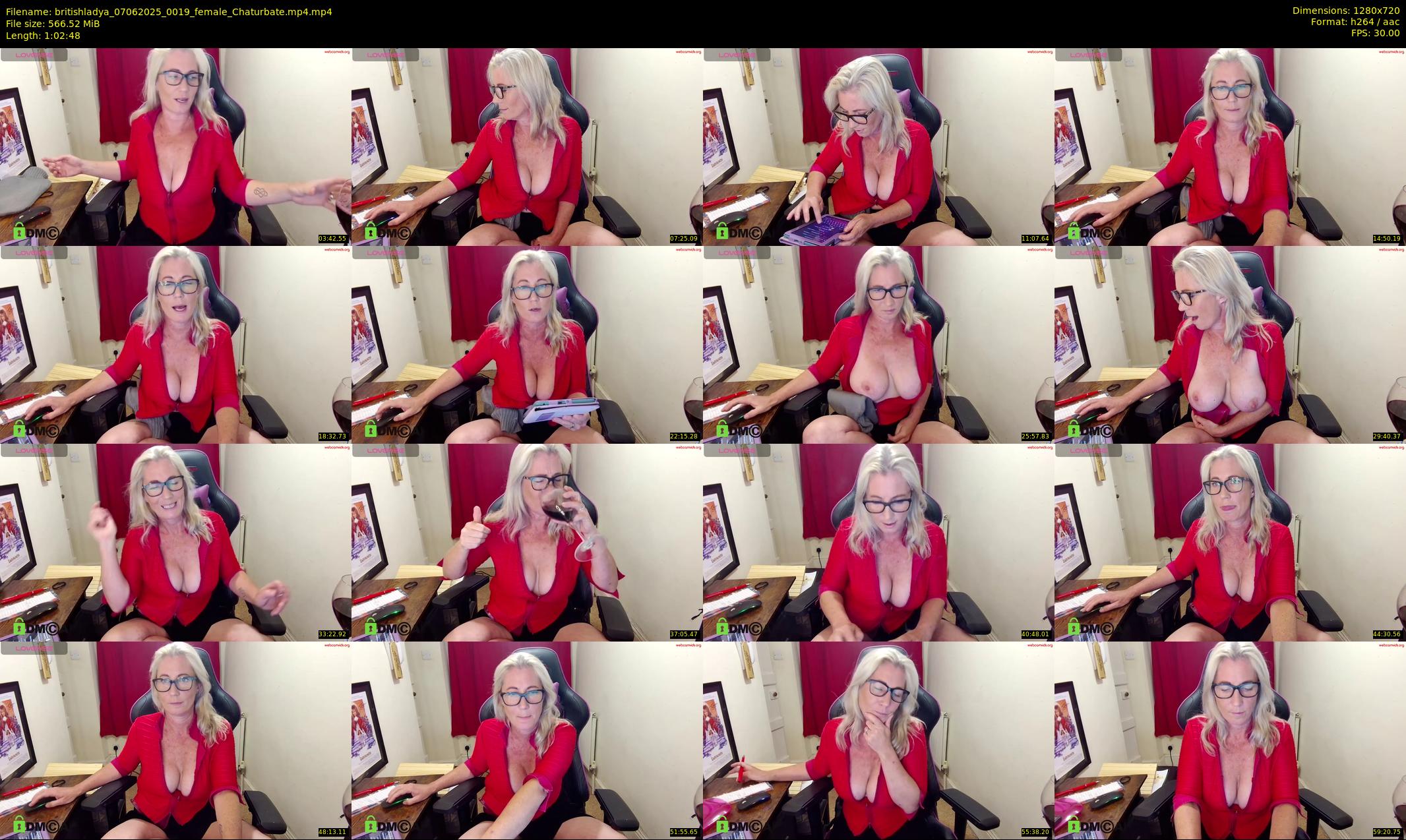 britishladya — 63 minute Chaturbate female cam show recording, 720p, Jun 7, 2025