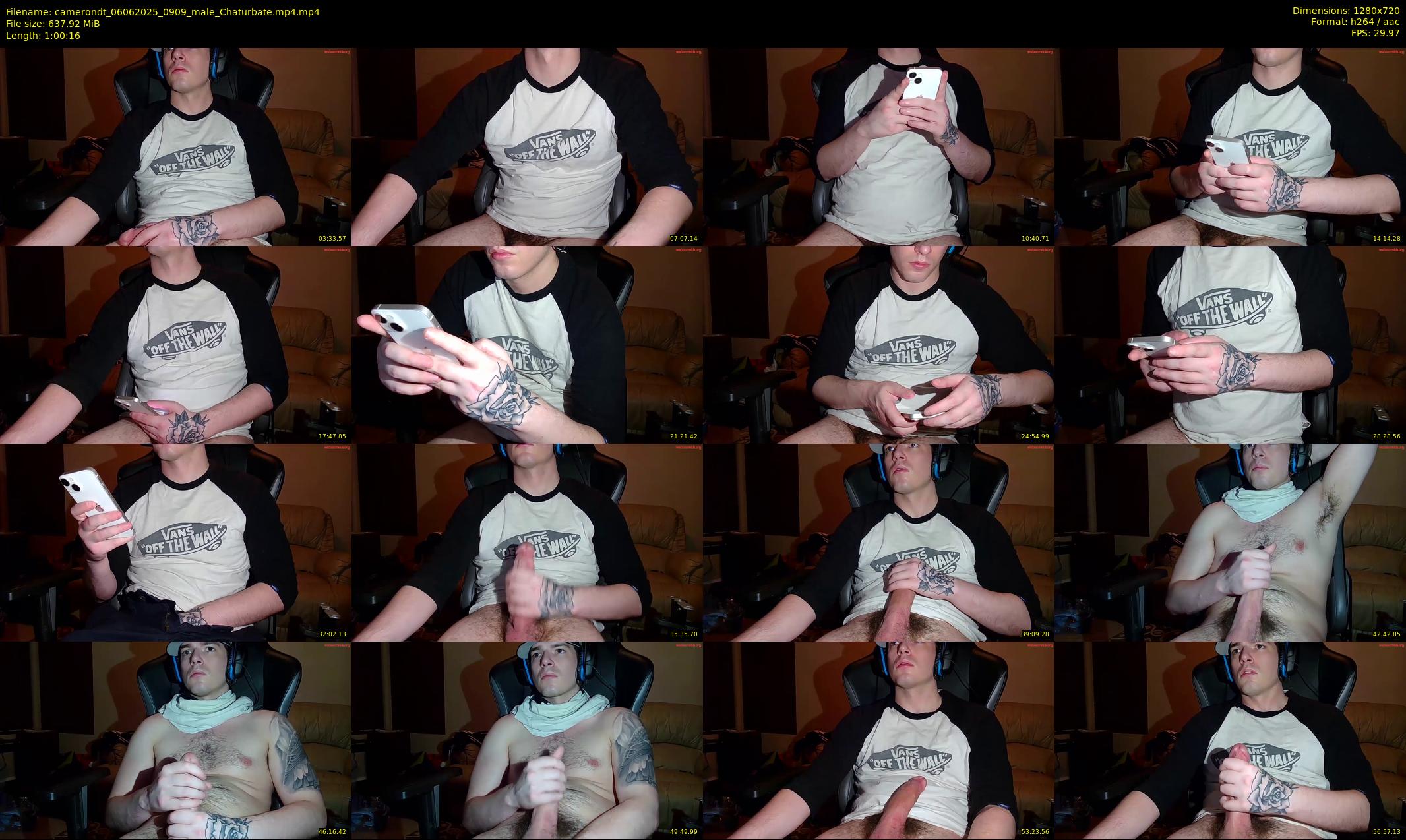 camerondt — 61 minute Chaturbate male cam show recording, 720p, Jun 6, 2025