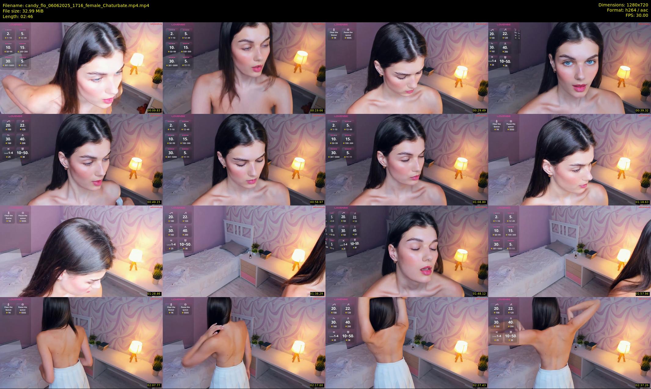 candy_flo — 3 minute Chaturbate female cam show recording, 720p, Jun 6, 2025