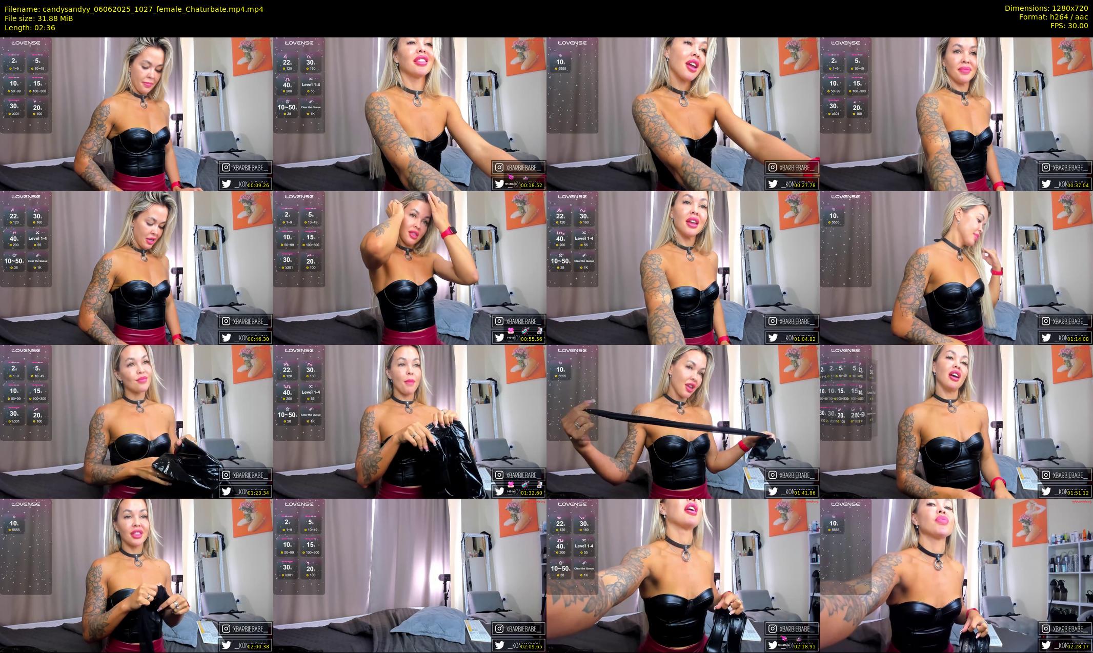 candysandyy — 3 minute Chaturbate female cam show recording, 720p, Jun 6, 2025