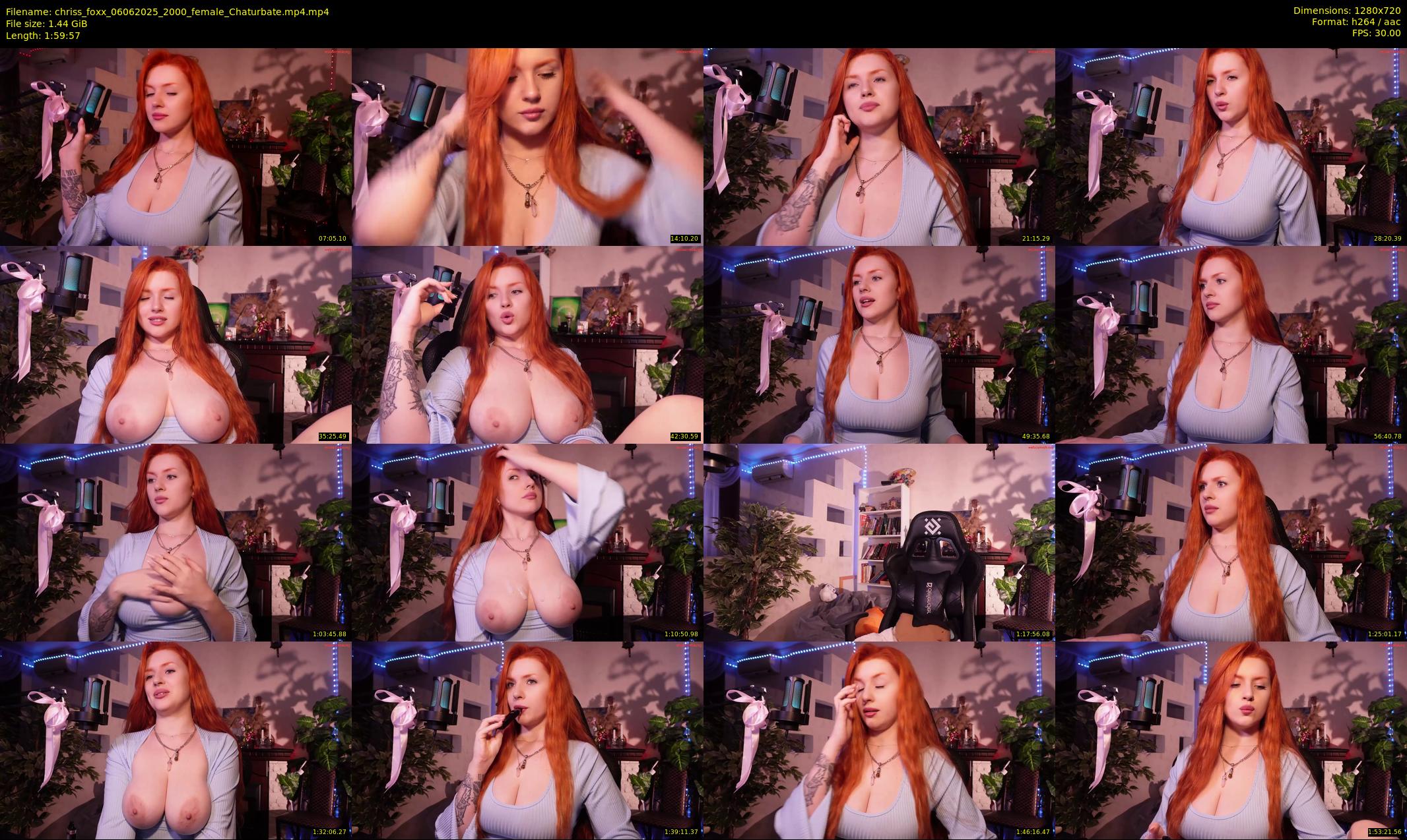 chriss_foxx — 120 minute Chaturbate female cam show recording, 720p, Jun 6, 2025