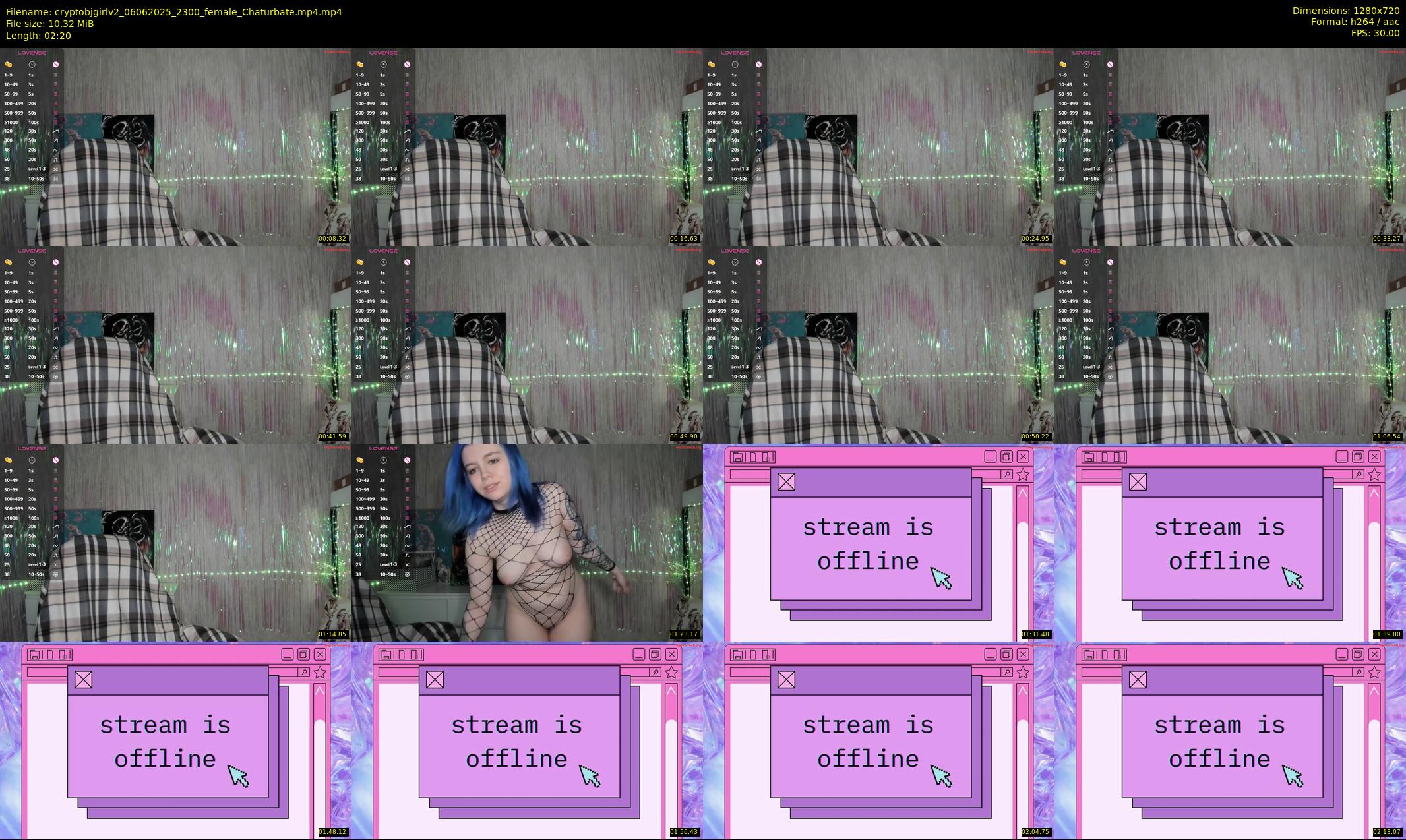 cryptobjgirlv2 — 3 minute Chaturbate female cam show recording, 720p, Jun 6, 2025