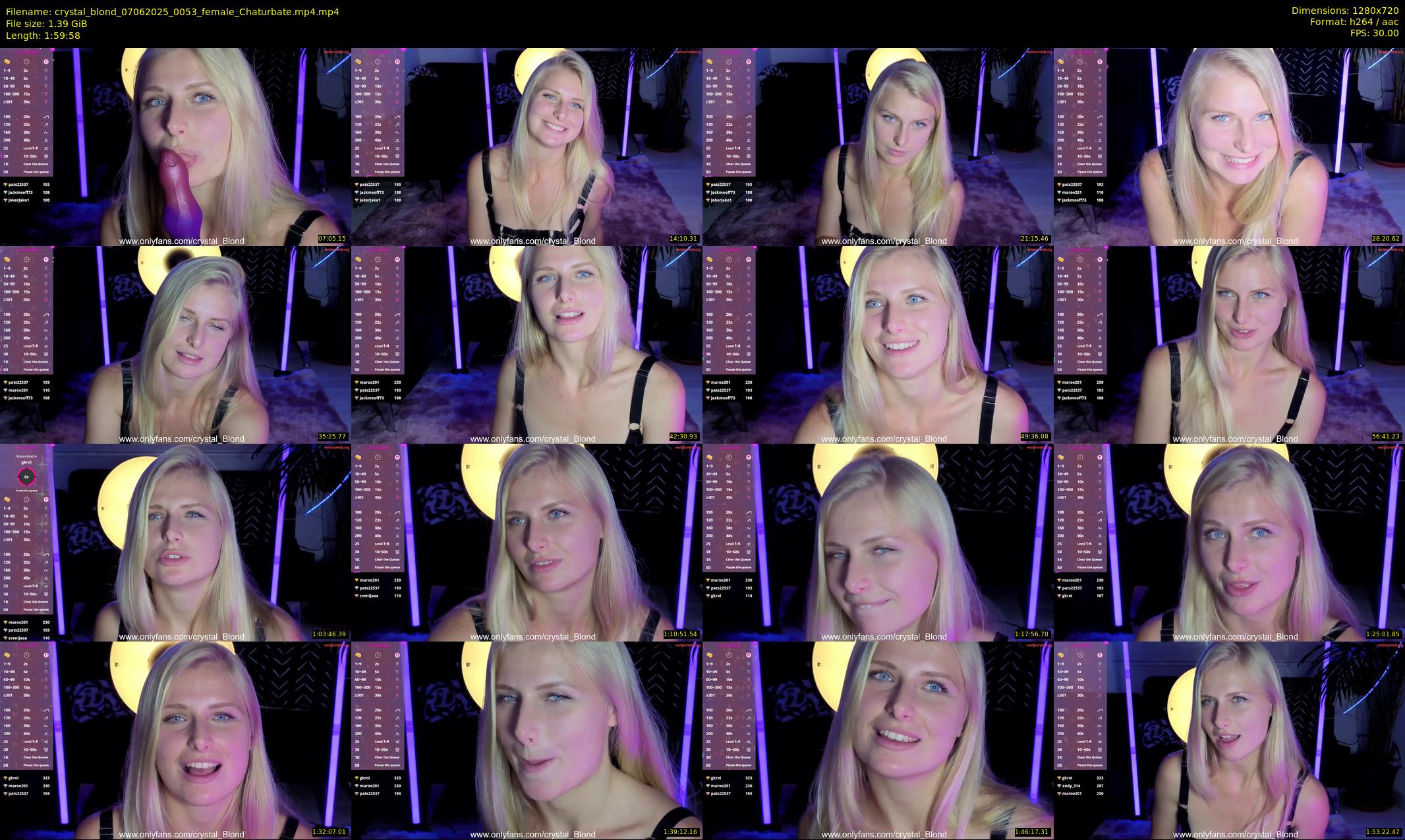 crystal_blond — 120 minute Chaturbate female cam show recording, 720p, Jun 7, 2025