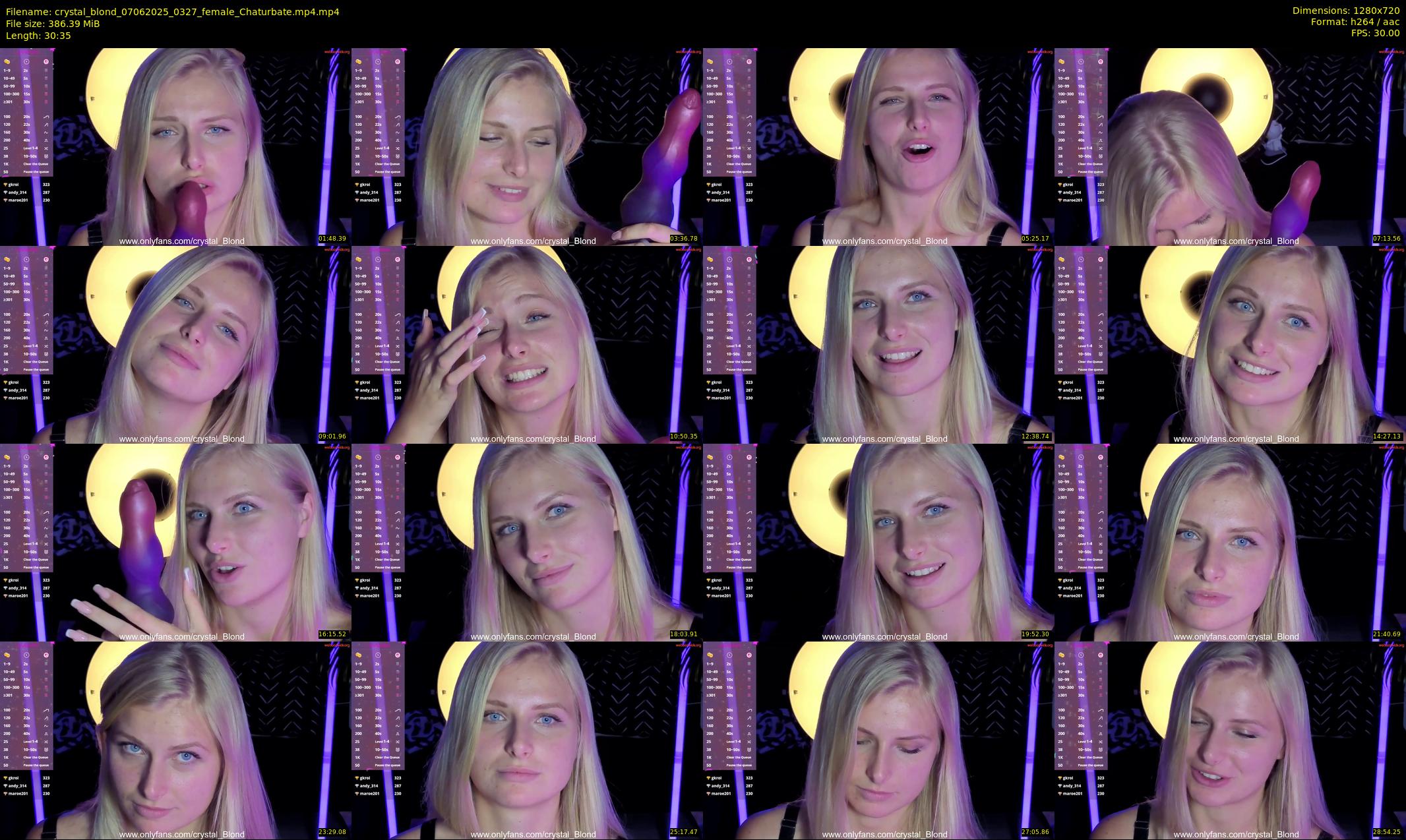 crystal_blond — 31 minute Chaturbate female cam show recording, 720p, Jun 7, 2025