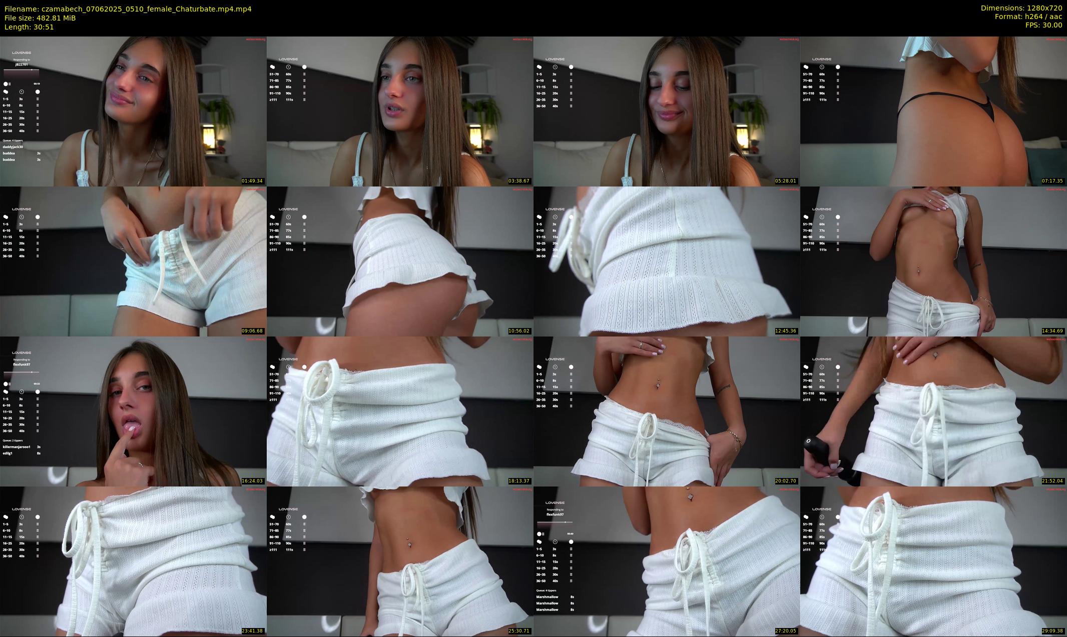 czamabech — 31 minute Chaturbate female cam show recording, 720p, Jun 7, 2025