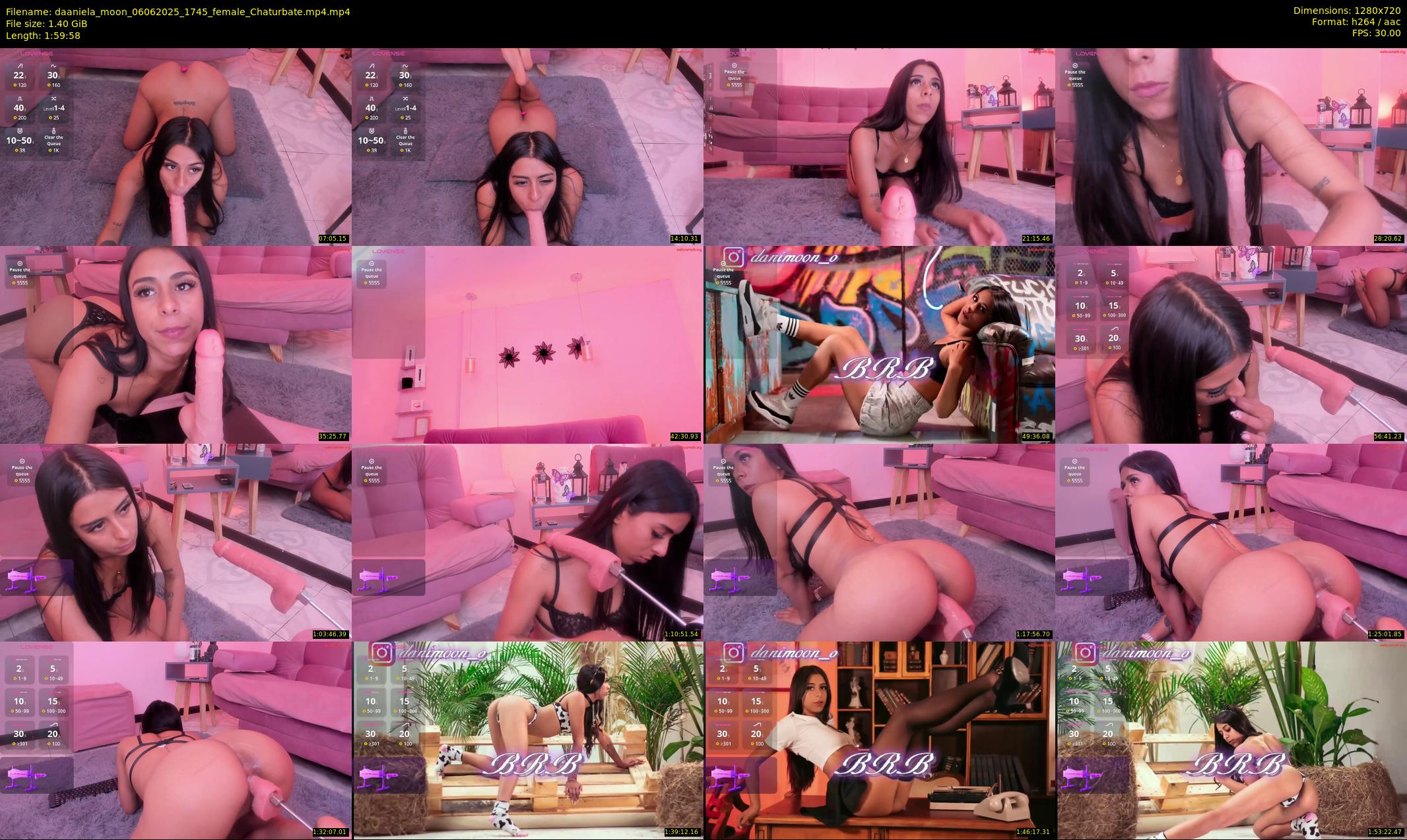 daaniela_moon — 120 minute Chaturbate female cam show recording, 720p, Jun 6, 2025