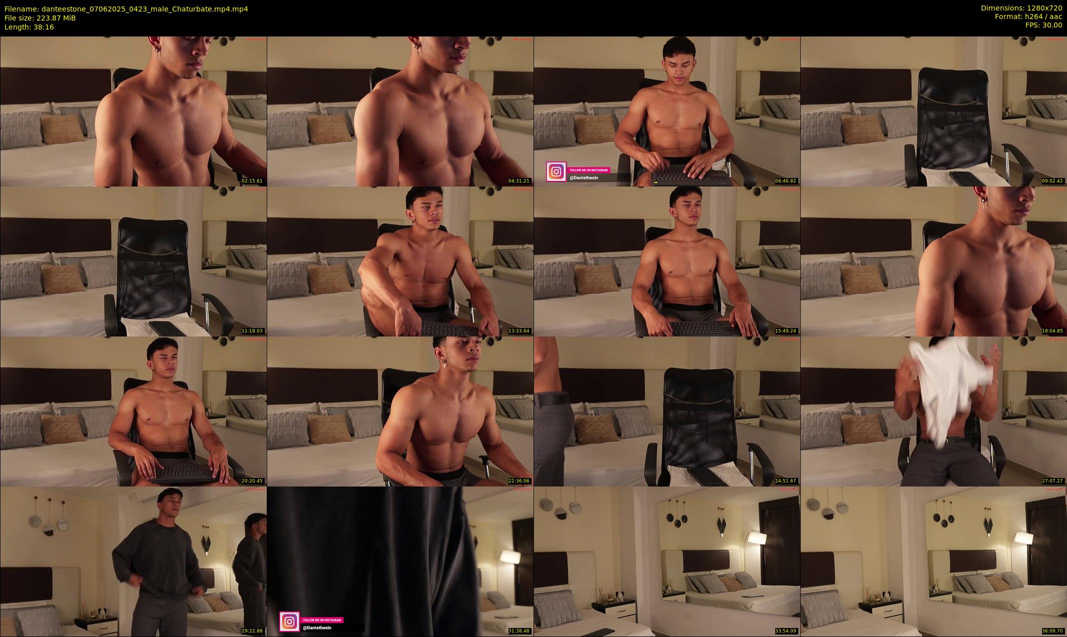 danteestone — 39 minute Chaturbate male cam show recording, 720p, Jun 7, 2025