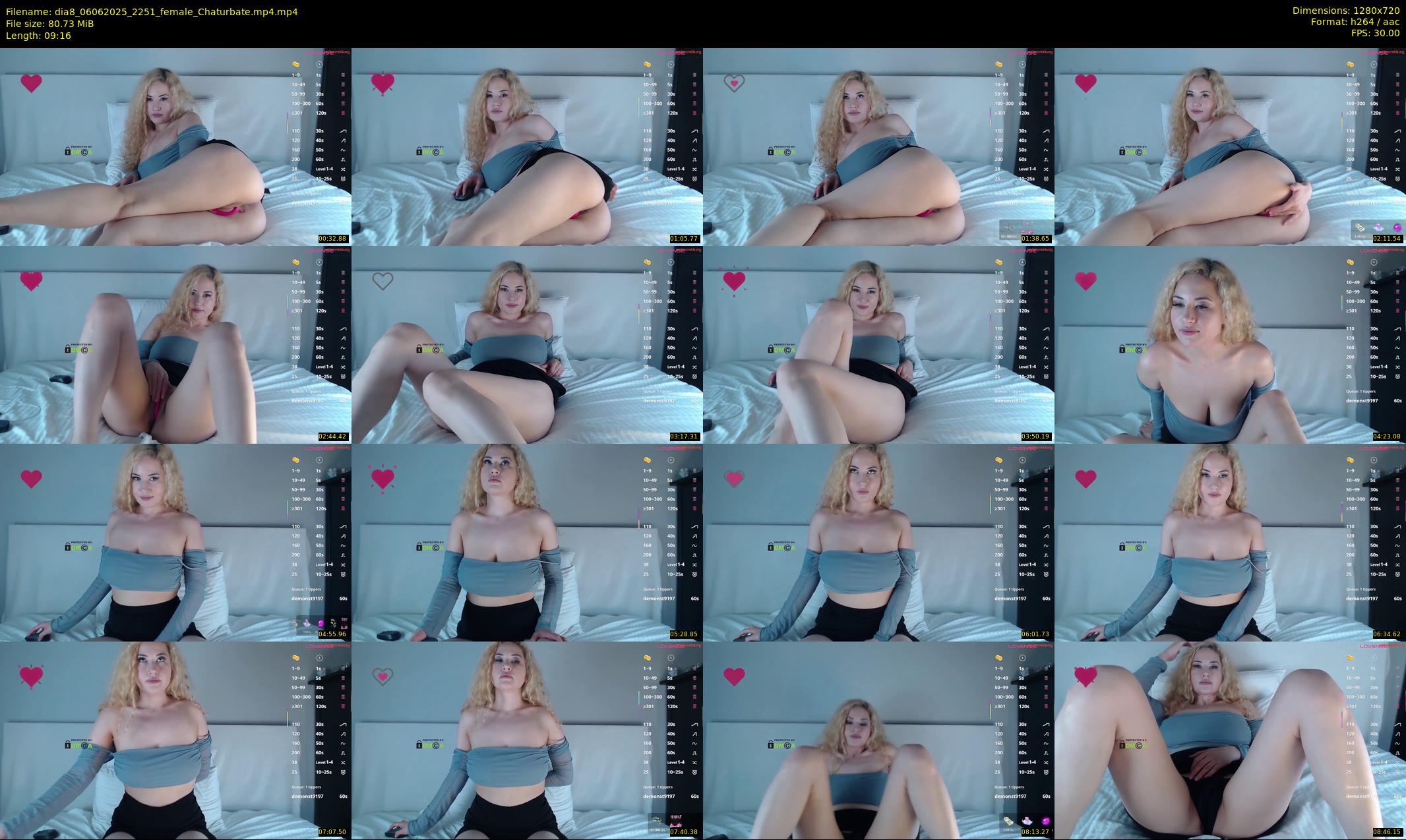 dia8 — 10 minute Chaturbate female cam show recording, 720p, Jun 6, 2025