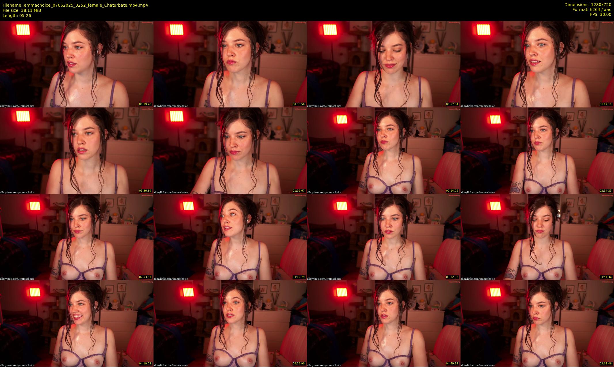 emmachoice — 6 minute Chaturbate female cam show recording, 720p, Jun 7, 2025