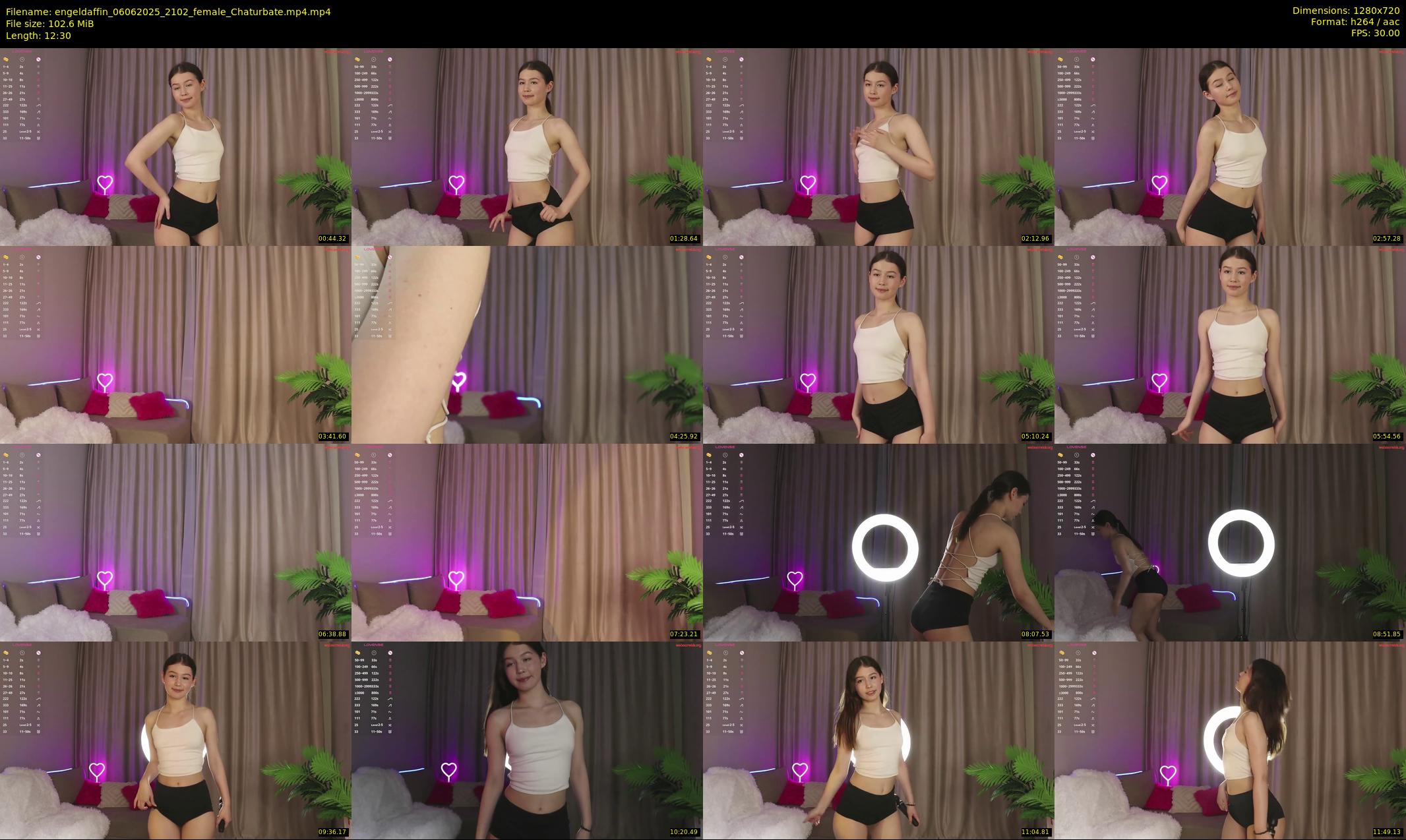 engeldaffin — 13 minute Chaturbate female cam show recording, 720p, Jun 6, 2025