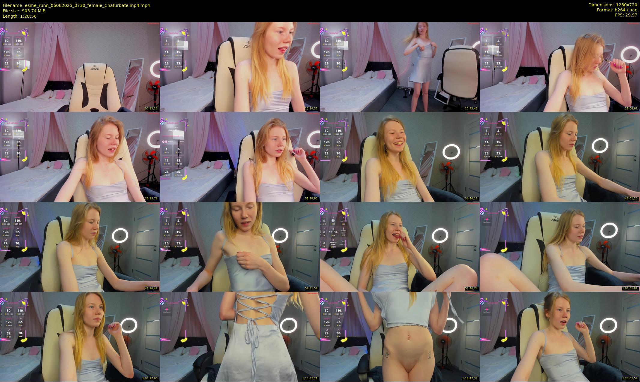 esme_runn — 89 minute Chaturbate female cam show recording, 720p, Jun 6, 2025