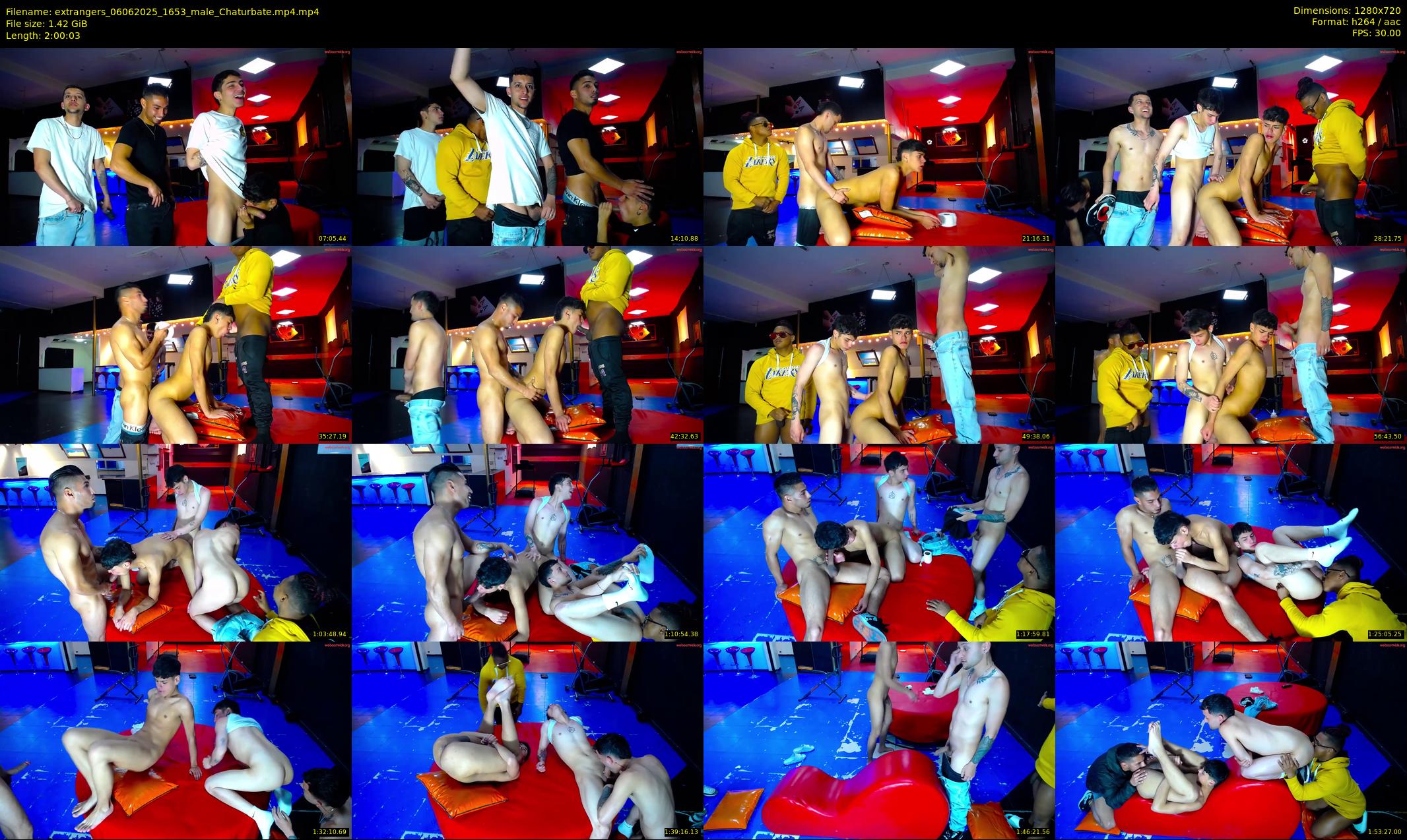 extrangers — 121 minute Chaturbate male cam show recording, 720p, Jun 6, 2025