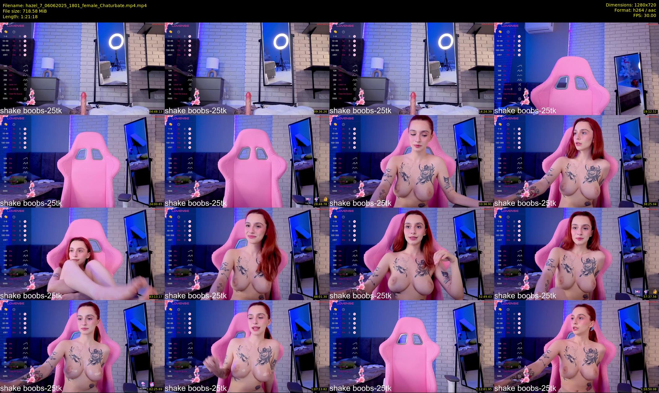 hazel_7 — 82 minute Chaturbate female cam show recording, 720p, Jun 6, 2025