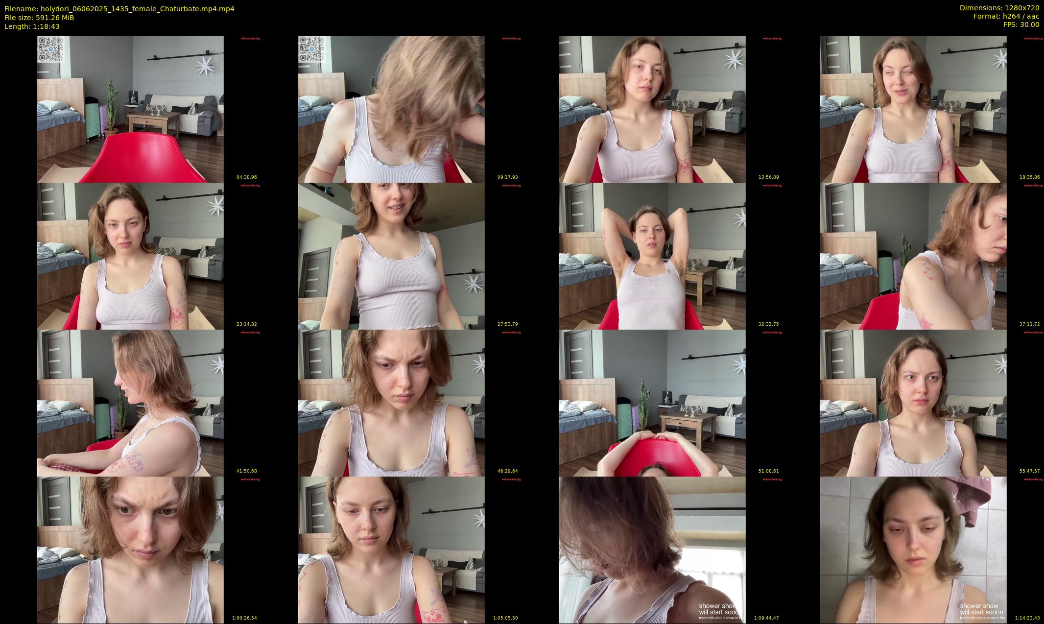 holydori — 79 minute Chaturbate female cam show recording, 720p, Jun 6, 2025