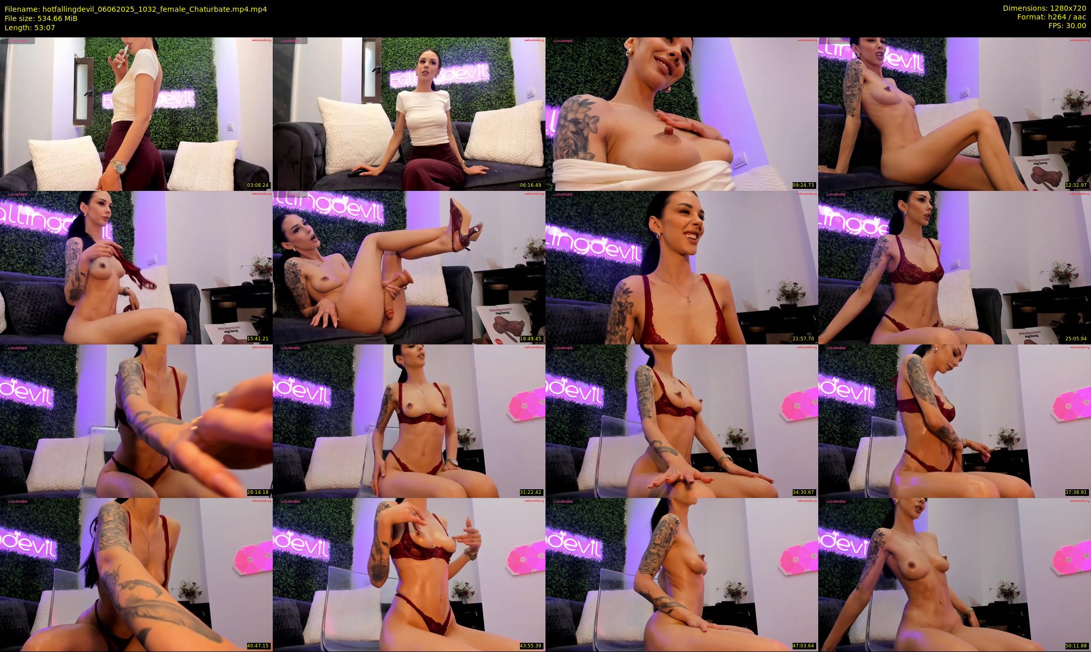 hotfallingdevil — 54 minute Chaturbate female cam show recording, 720p, Jun 6, 2025