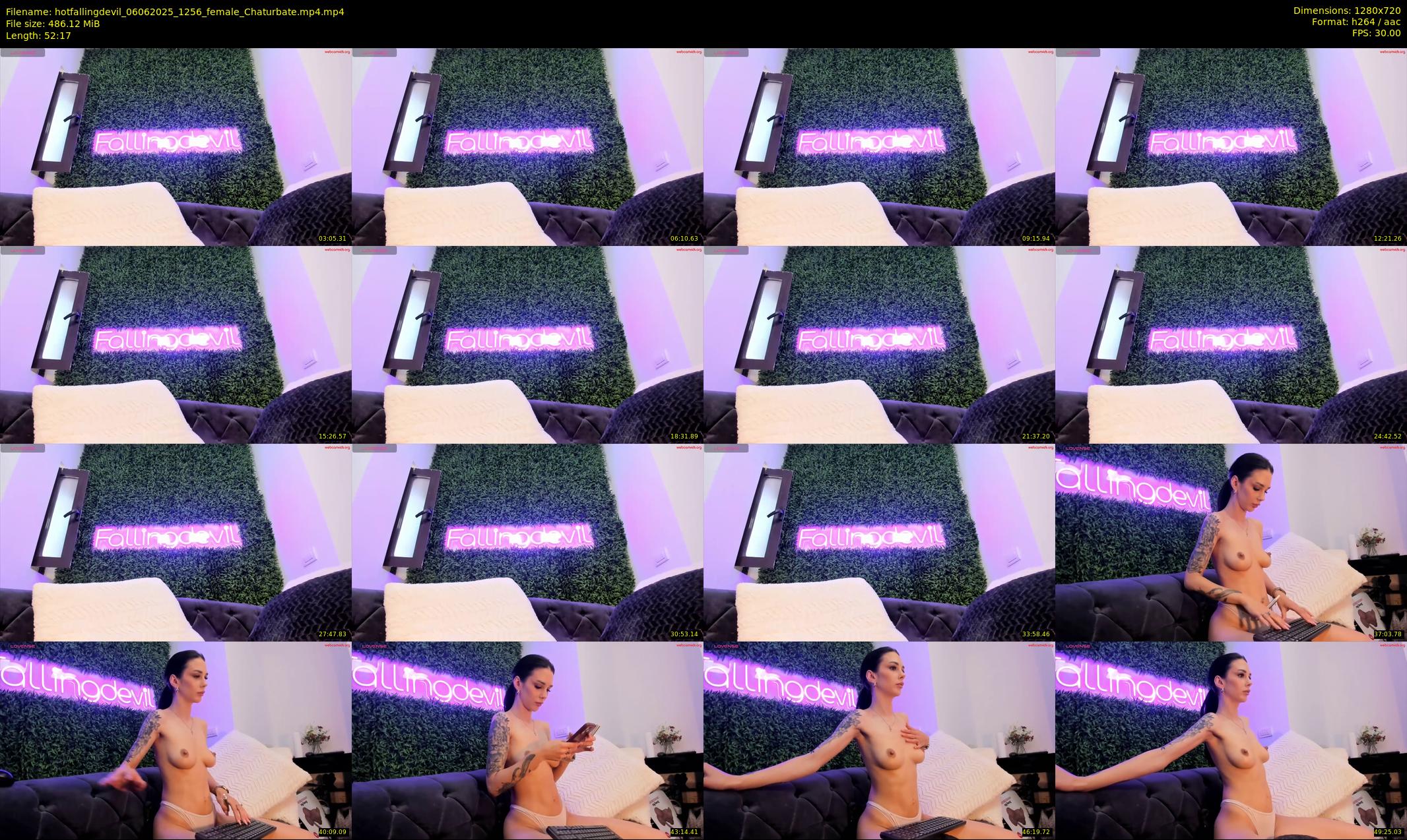hotfallingdevil — 53 minute Chaturbate female cam show recording, 720p, Jun 6, 2025