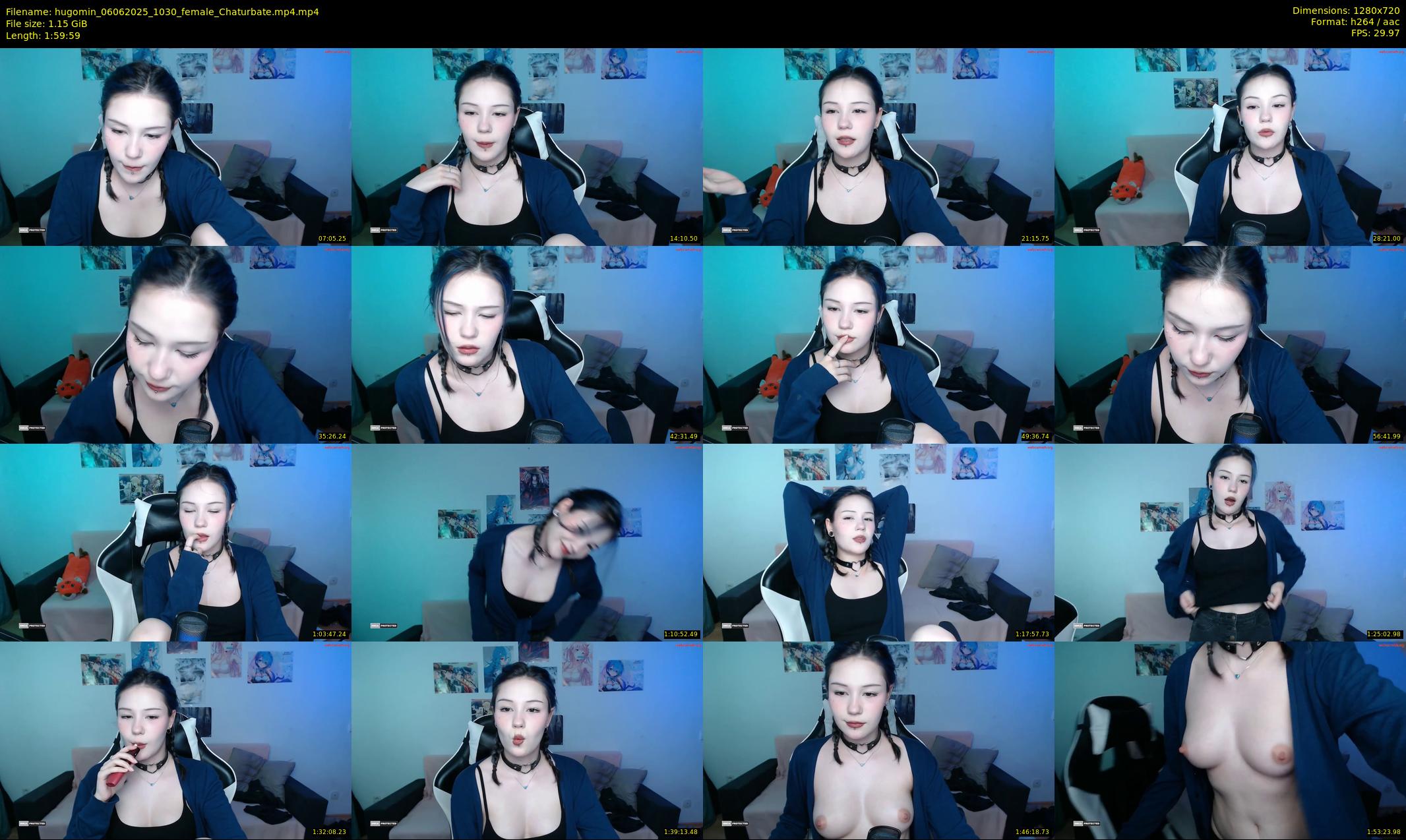 hugomin — 120 minute Chaturbate female cam show recording, 720p, Jun 6, 2025