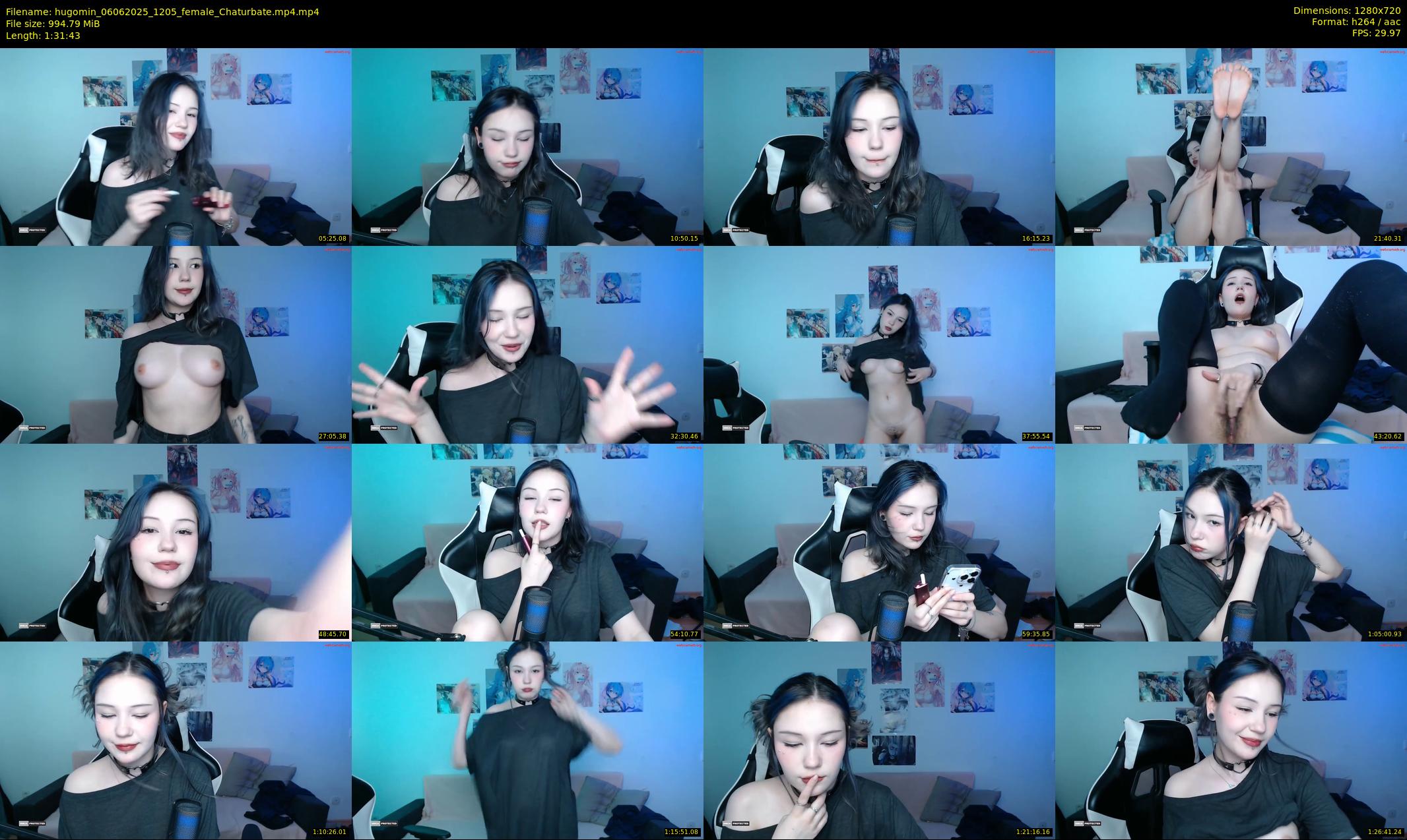hugomin — 92 minute Chaturbate female cam show recording, 720p, Jun 6, 2025