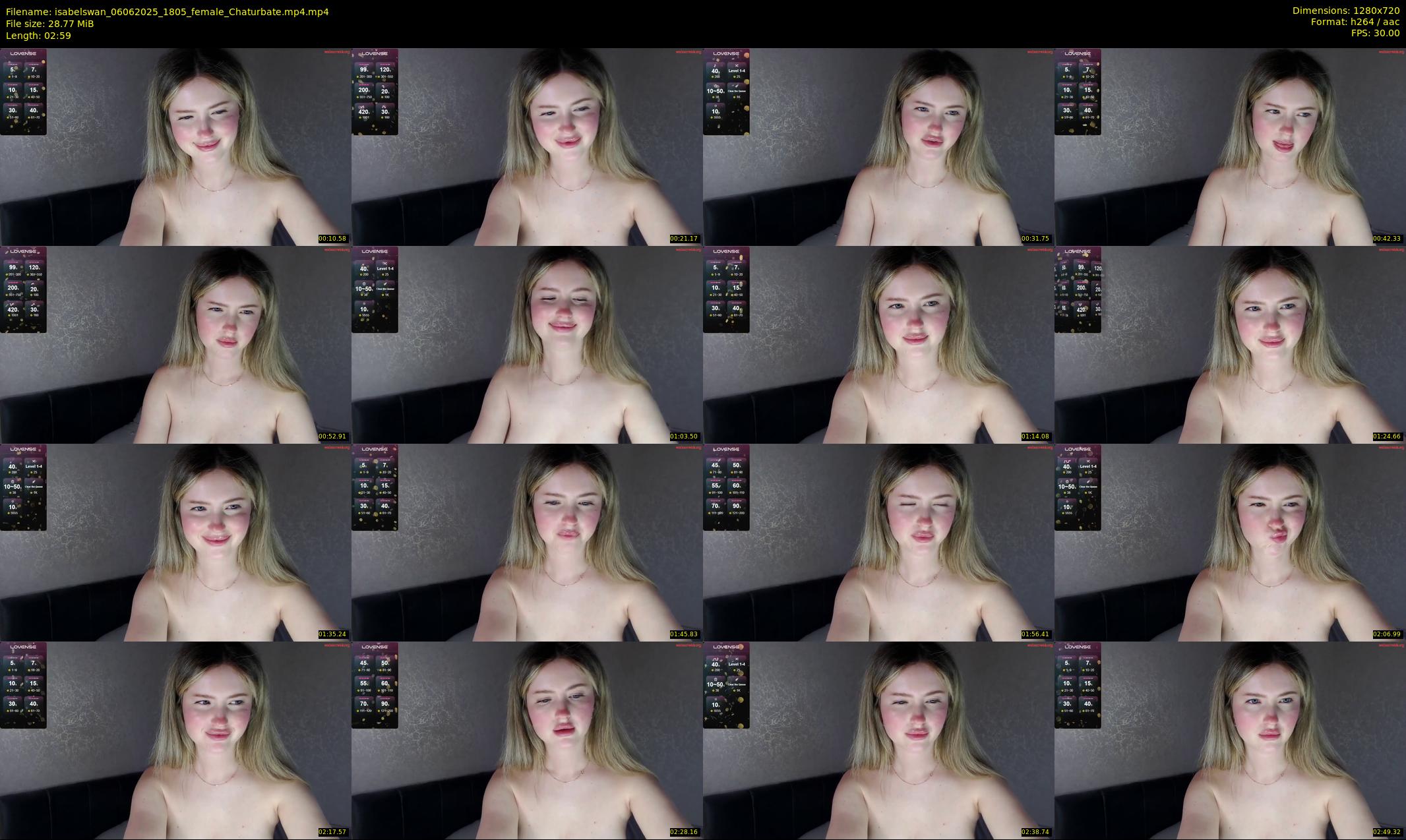 isabelswan — 3 minute Chaturbate female cam show recording, 720p, Jun 6, 2025