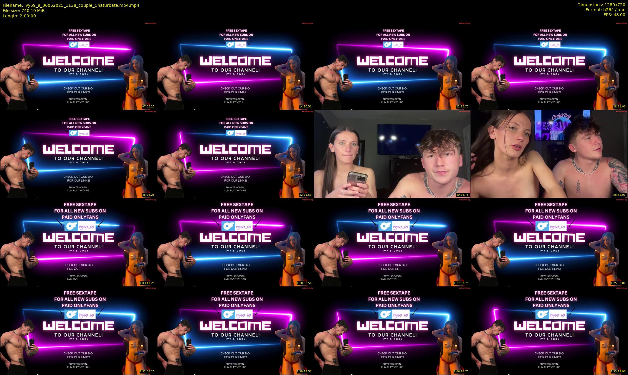 ivy69_9 — 120 minute Chaturbate couple cam show recording, 720p, Jun 6, 2025