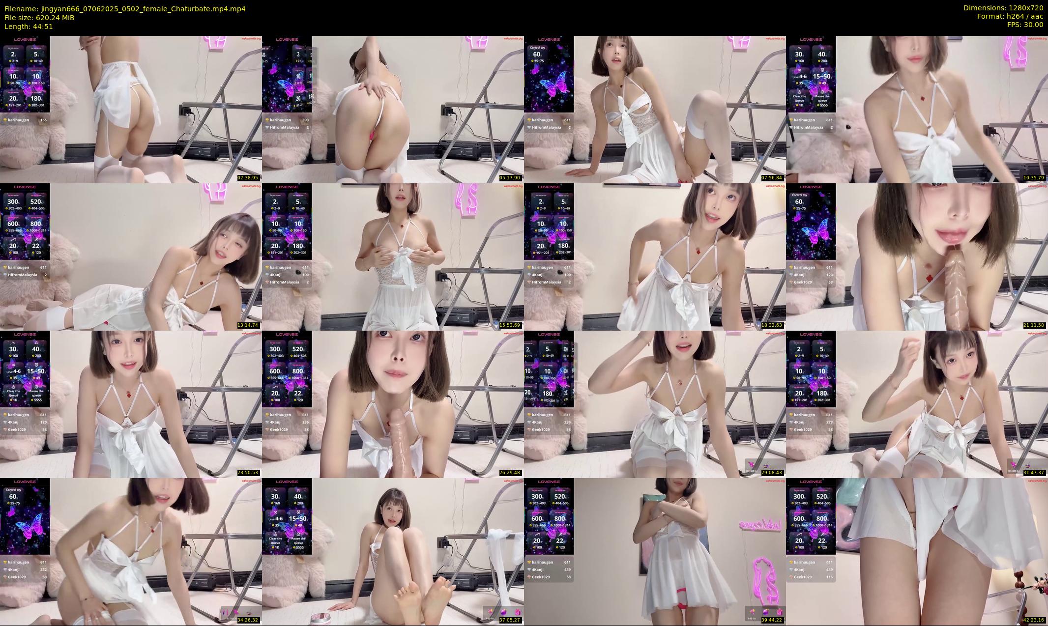 jingyan666 — 45 minute Chaturbate female cam show recording, 720p, Jun 7, 2025