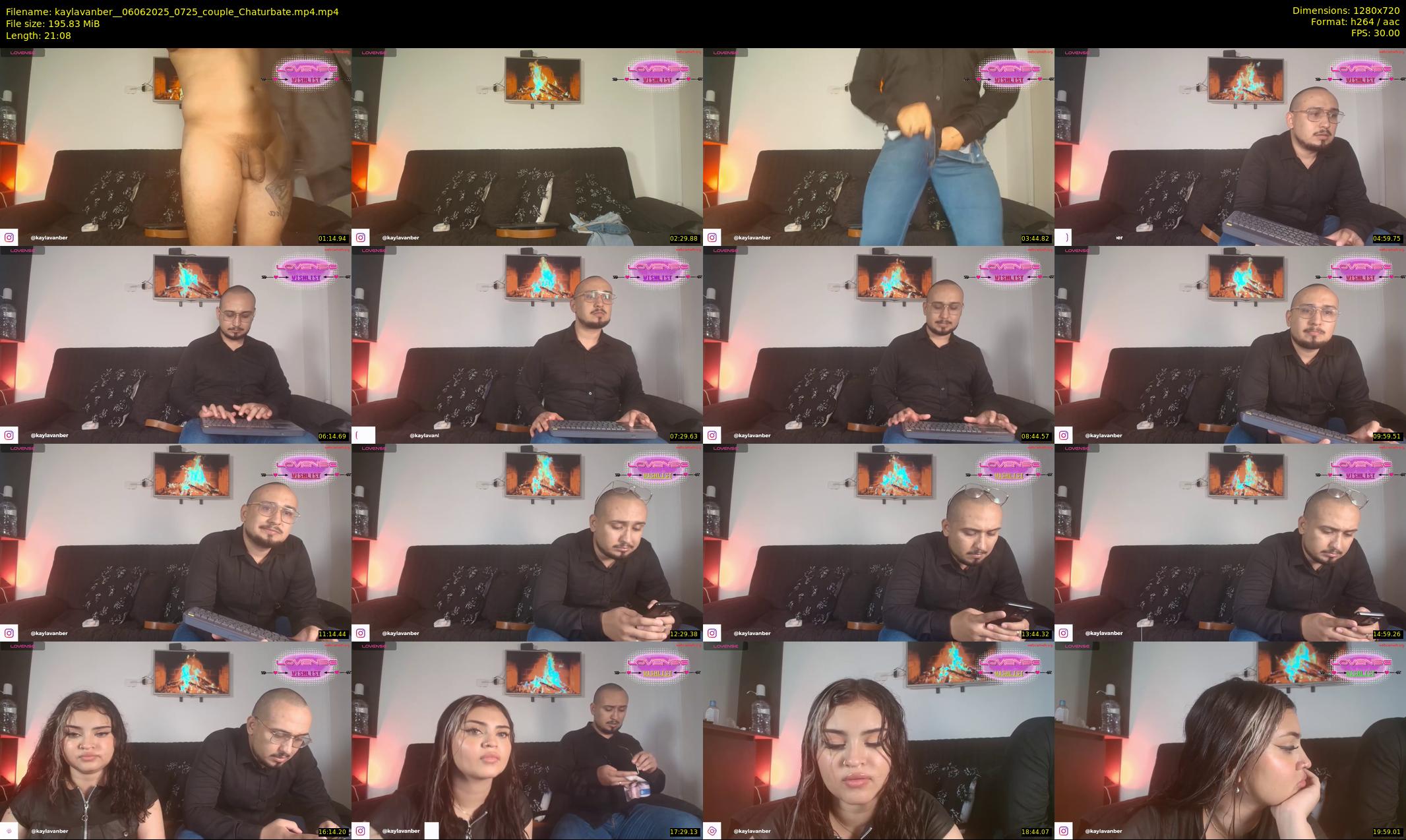 kaylavanber_ — 22 minute Chaturbate couple cam show recording, 720p, Jun 6, 2025