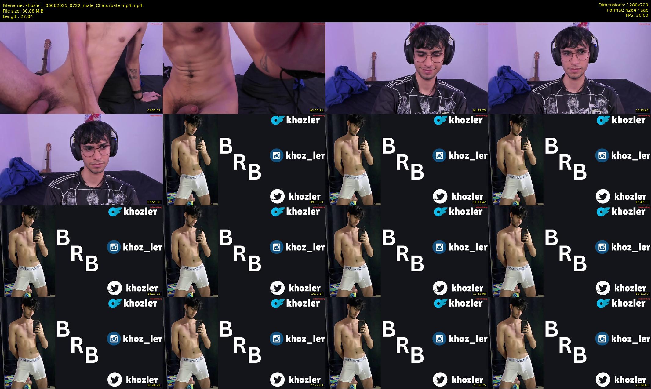 khozler_ — 28 minute Chaturbate male cam show recording, 720p, Jun 6, 2025