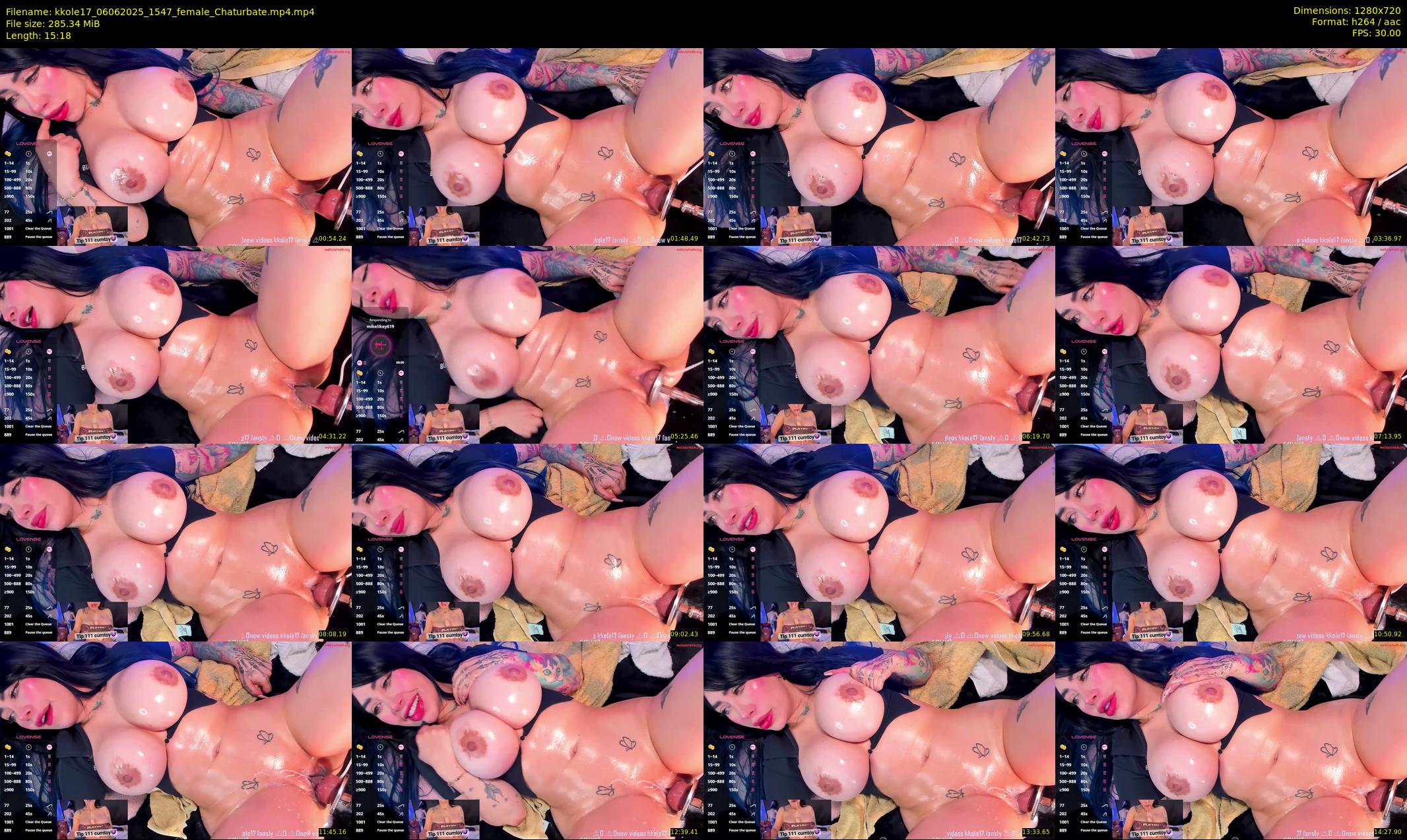 kkole17 — 16 minute Chaturbate female cam show recording, 720p, Jun 6, 2025