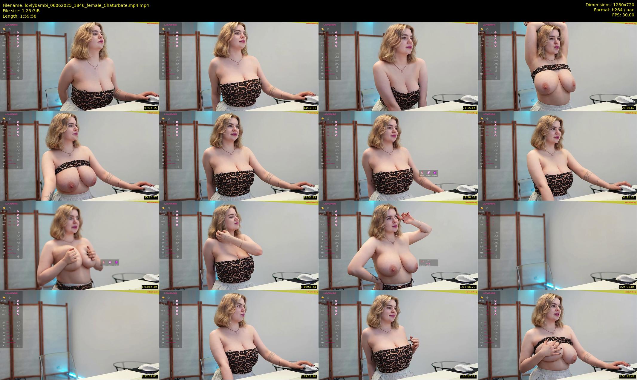 lovlybambi — 120 minute Chaturbate female cam show recording, 720p, Jun 6, 2025