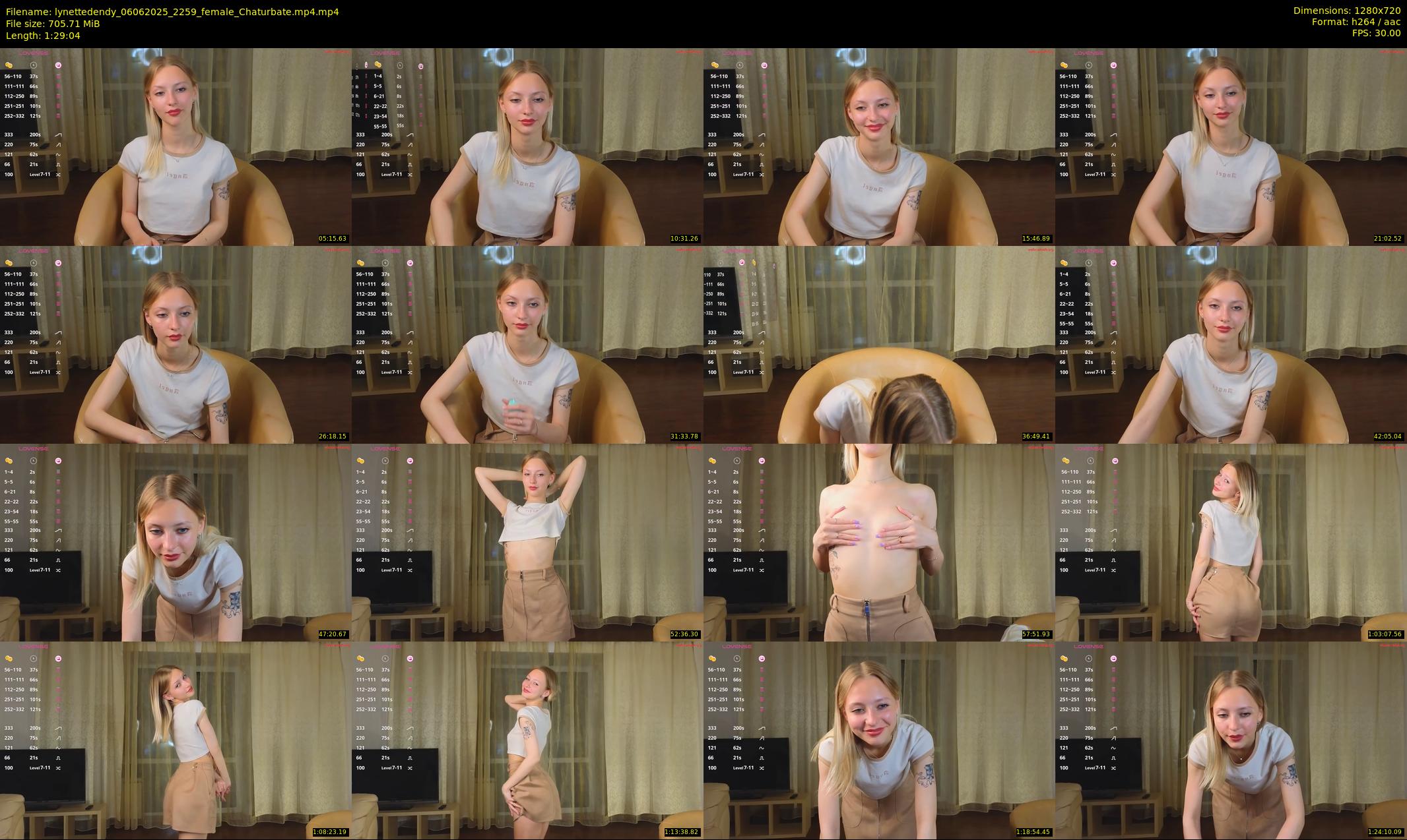 lynettedendy — 90 minute Chaturbate female cam show recording, 720p, Jun 6, 2025