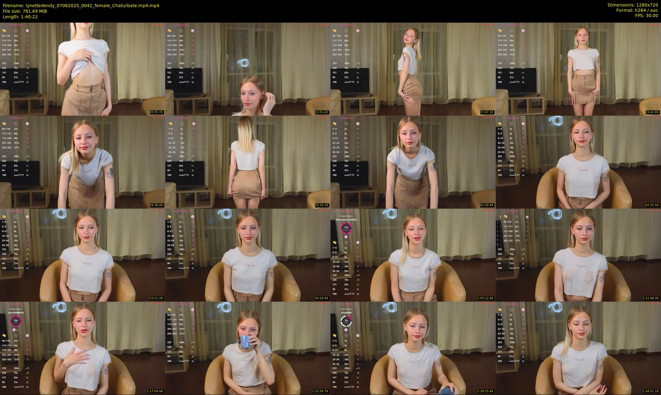 lynettedendy — 101 minute Chaturbate female cam show recording, 720p, Jun 7, 2025